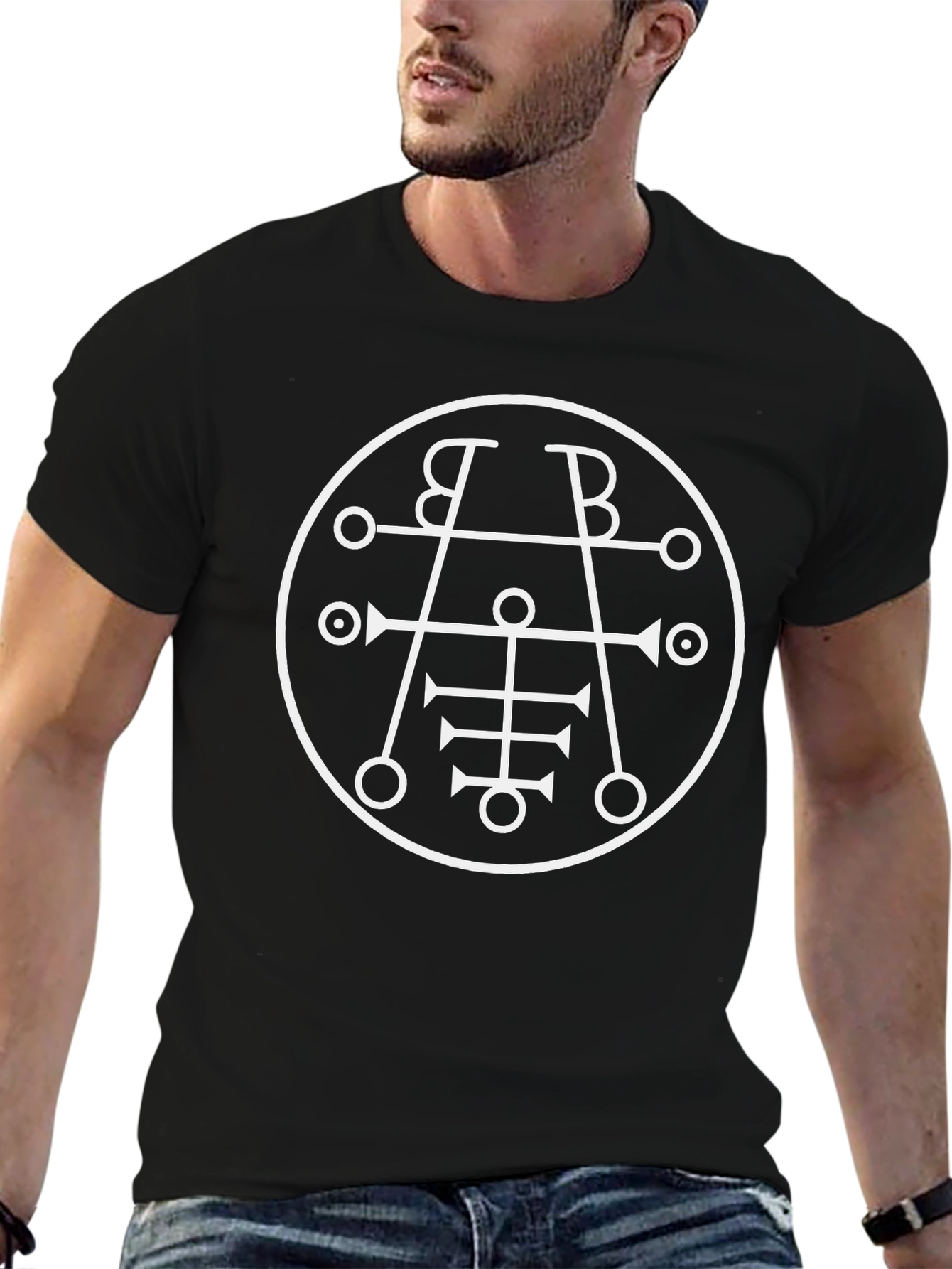 Occult Sigil T-Shirt - Black Cotton Graphic Tee