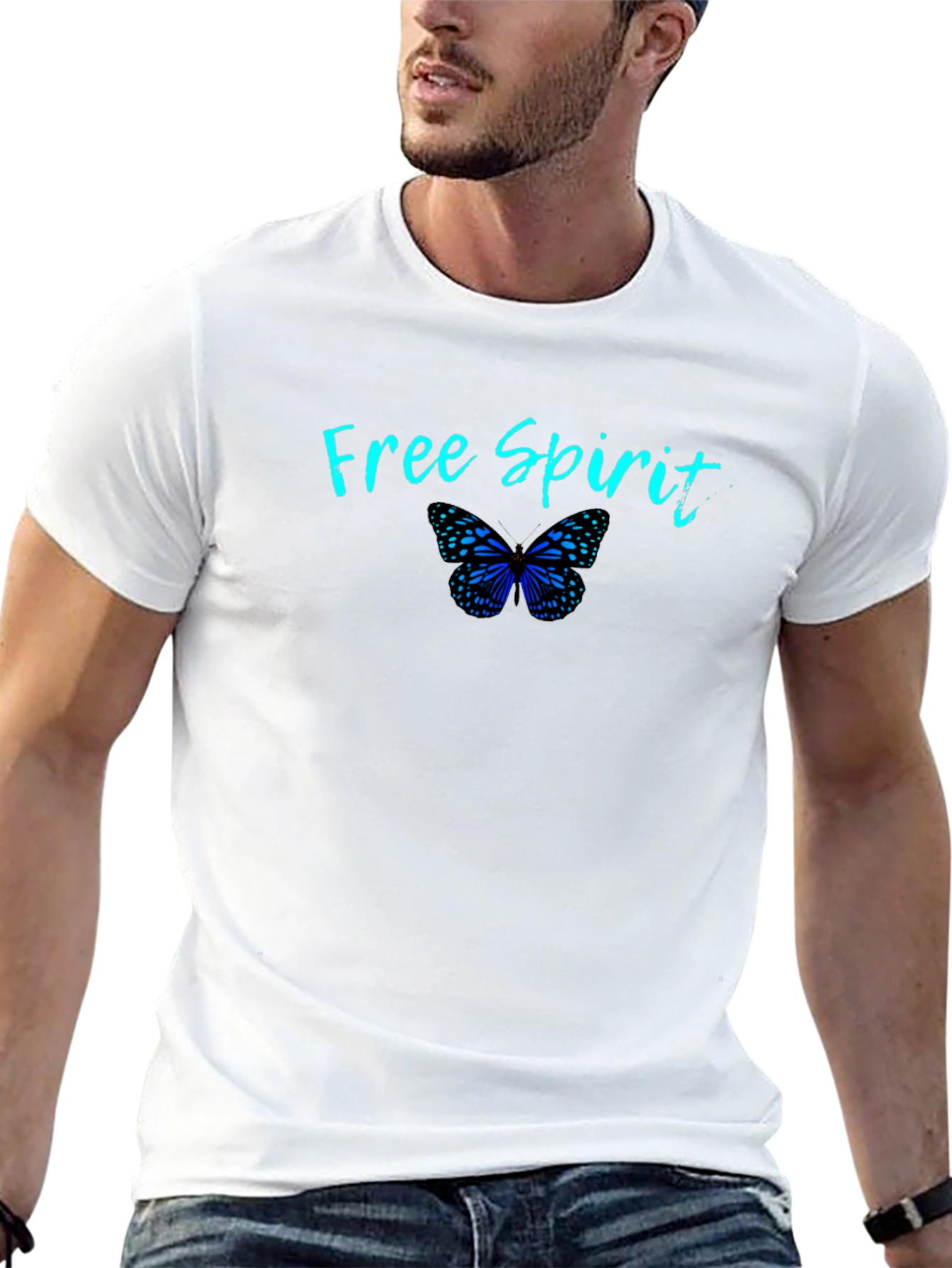 Free Spirit Butterfly Graphic T-Shirt