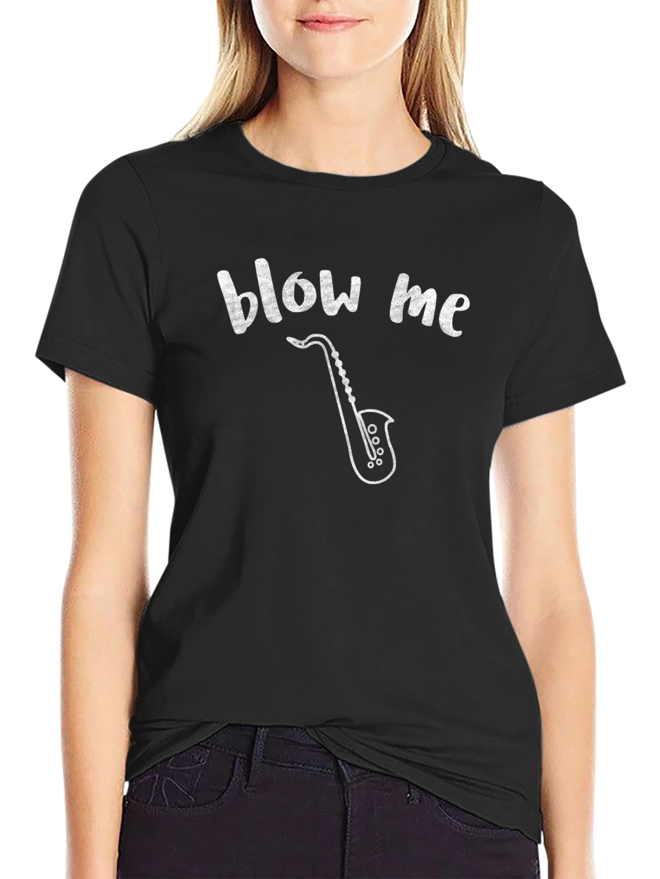Blow Me Saxophone T-Shirt - Funny Music Tee