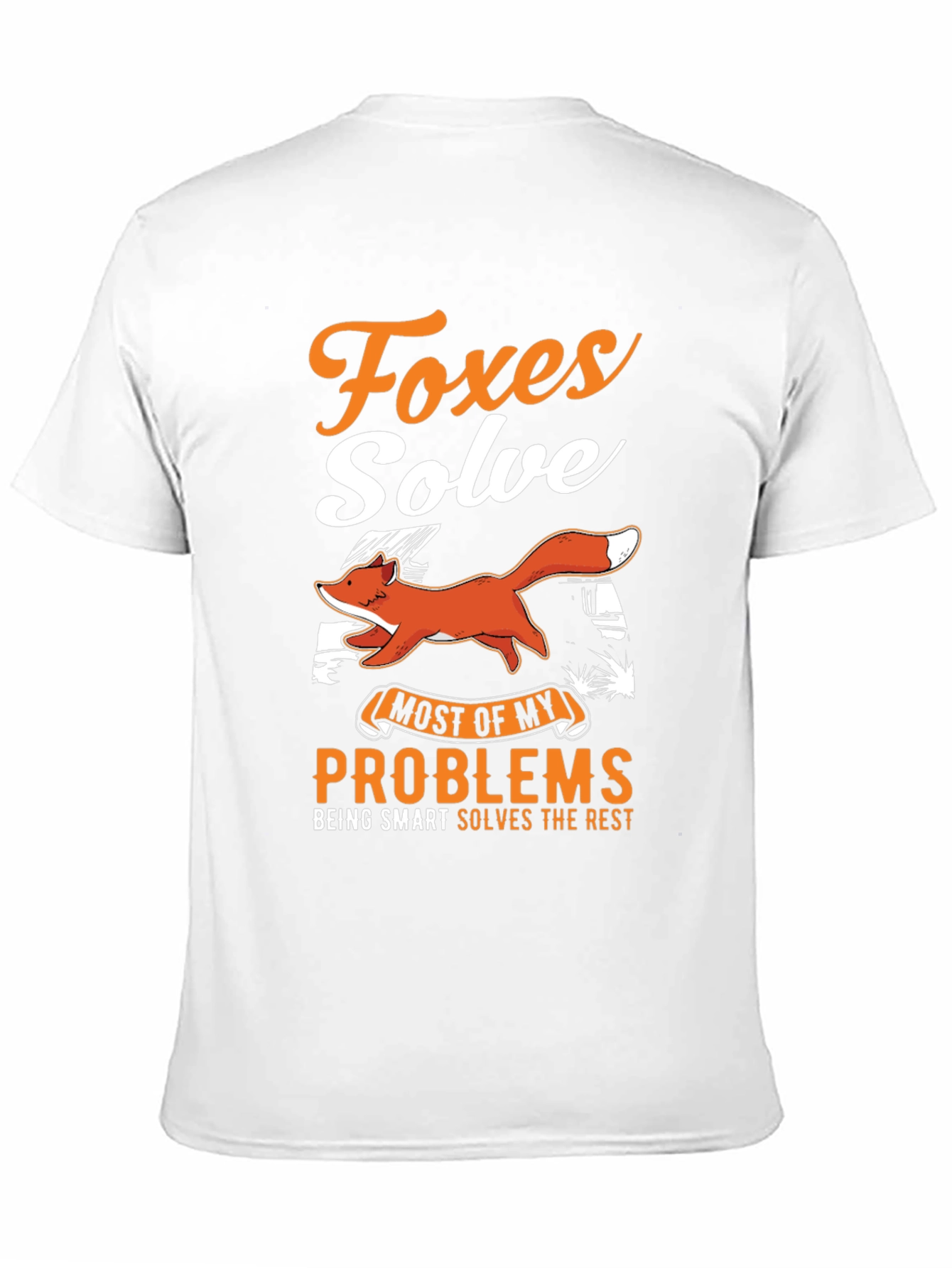 Foxes Solve Problems Graphic Tee - Mens Casual