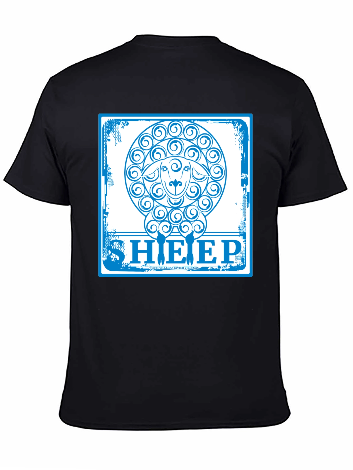 Sheep Graphic T-Shirt - Trendy Crew Neck Tee