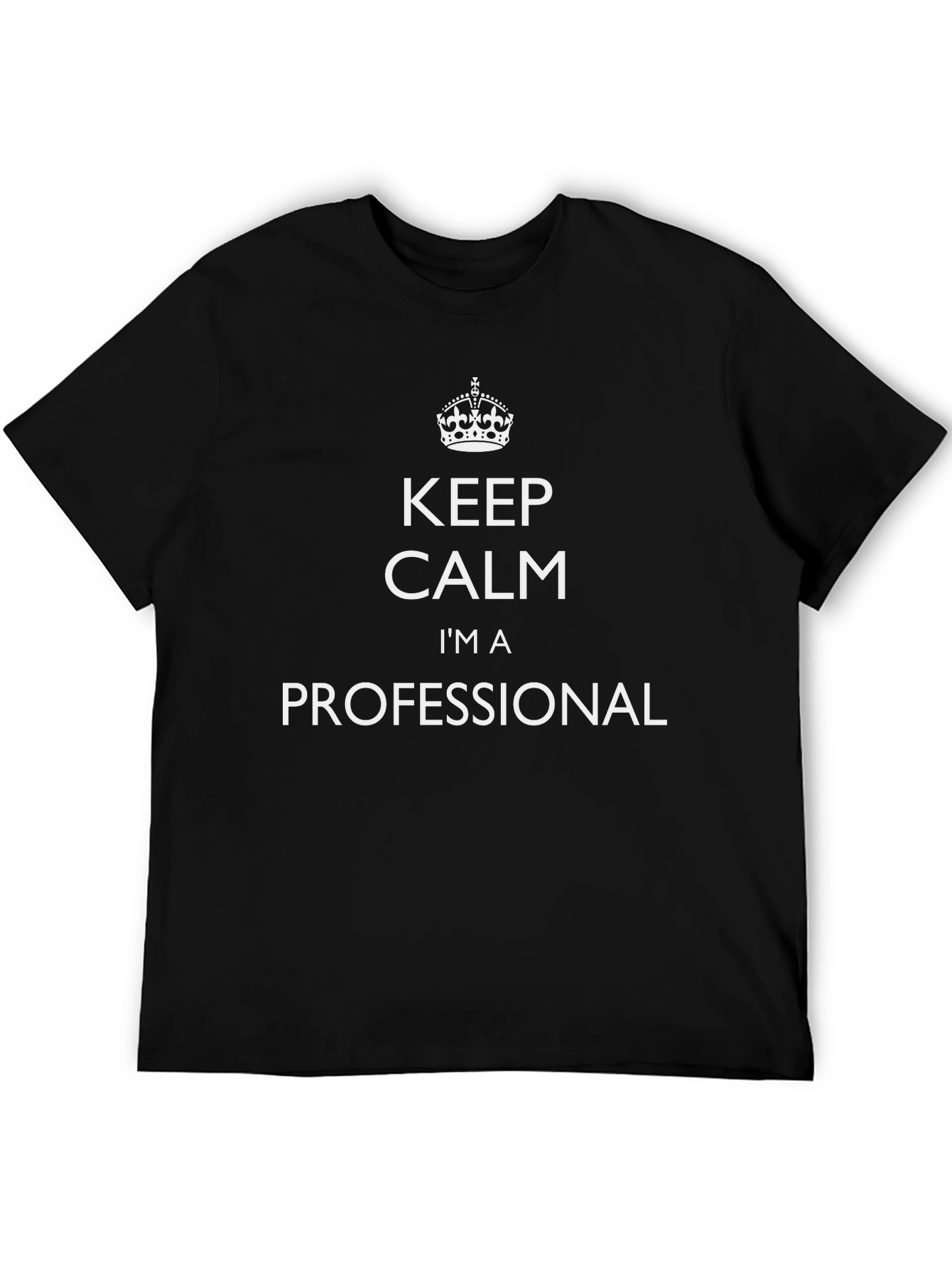 Keep Calm Im A Professional Black T-Shirt