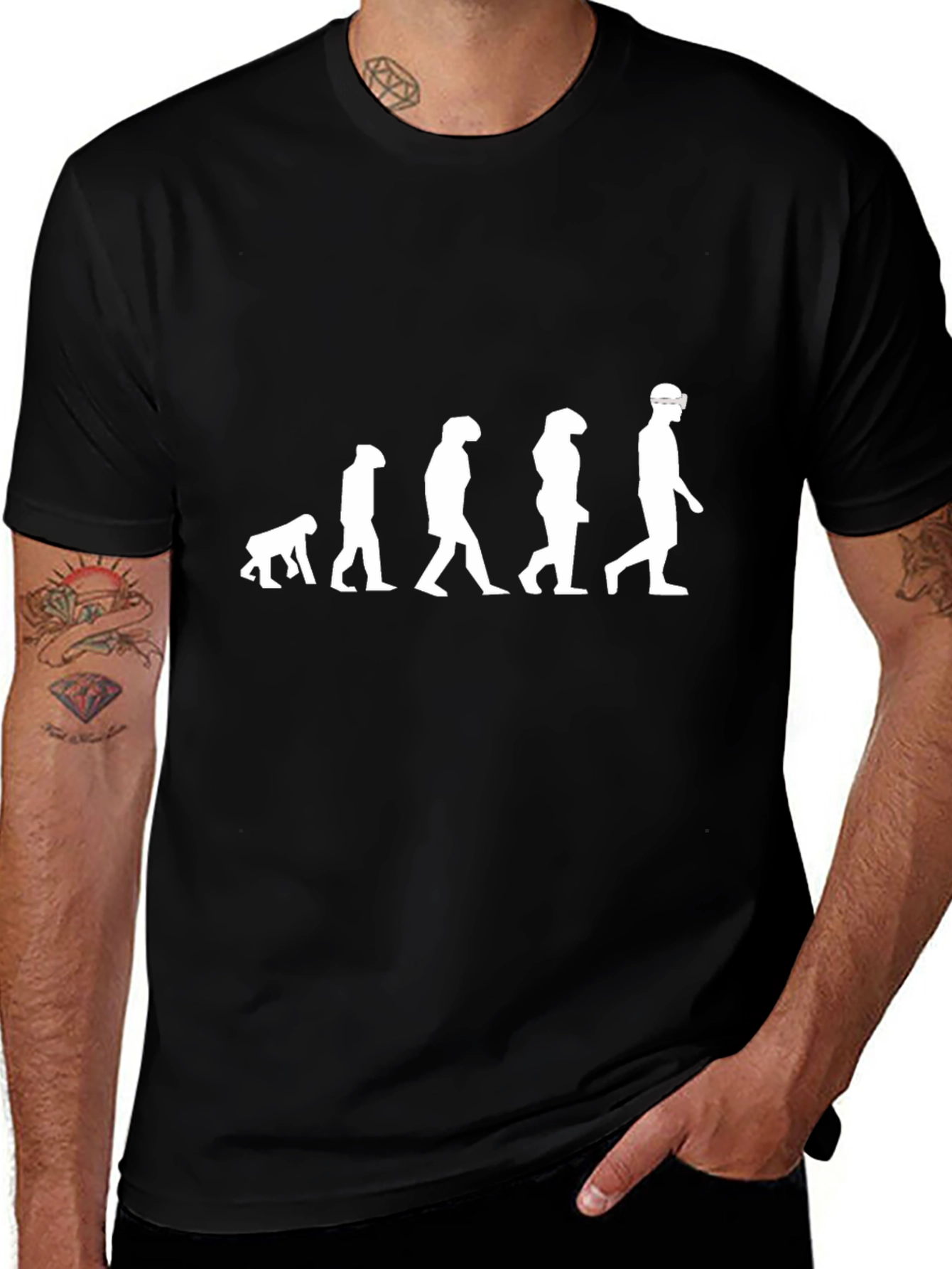 Evolution of VR Gamer T-Shirt - Black
