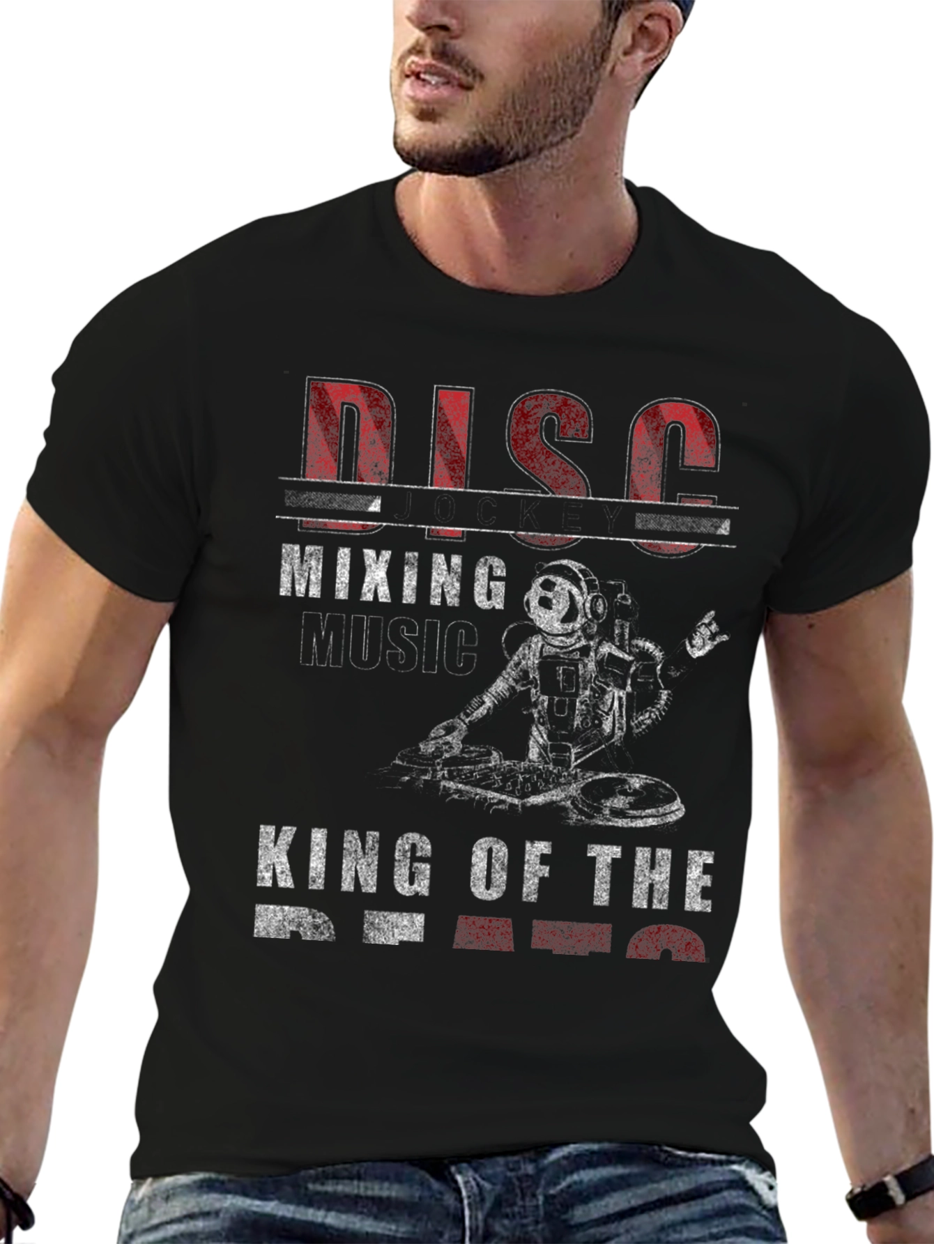 Disco Mixing Astronaut T-Shirt