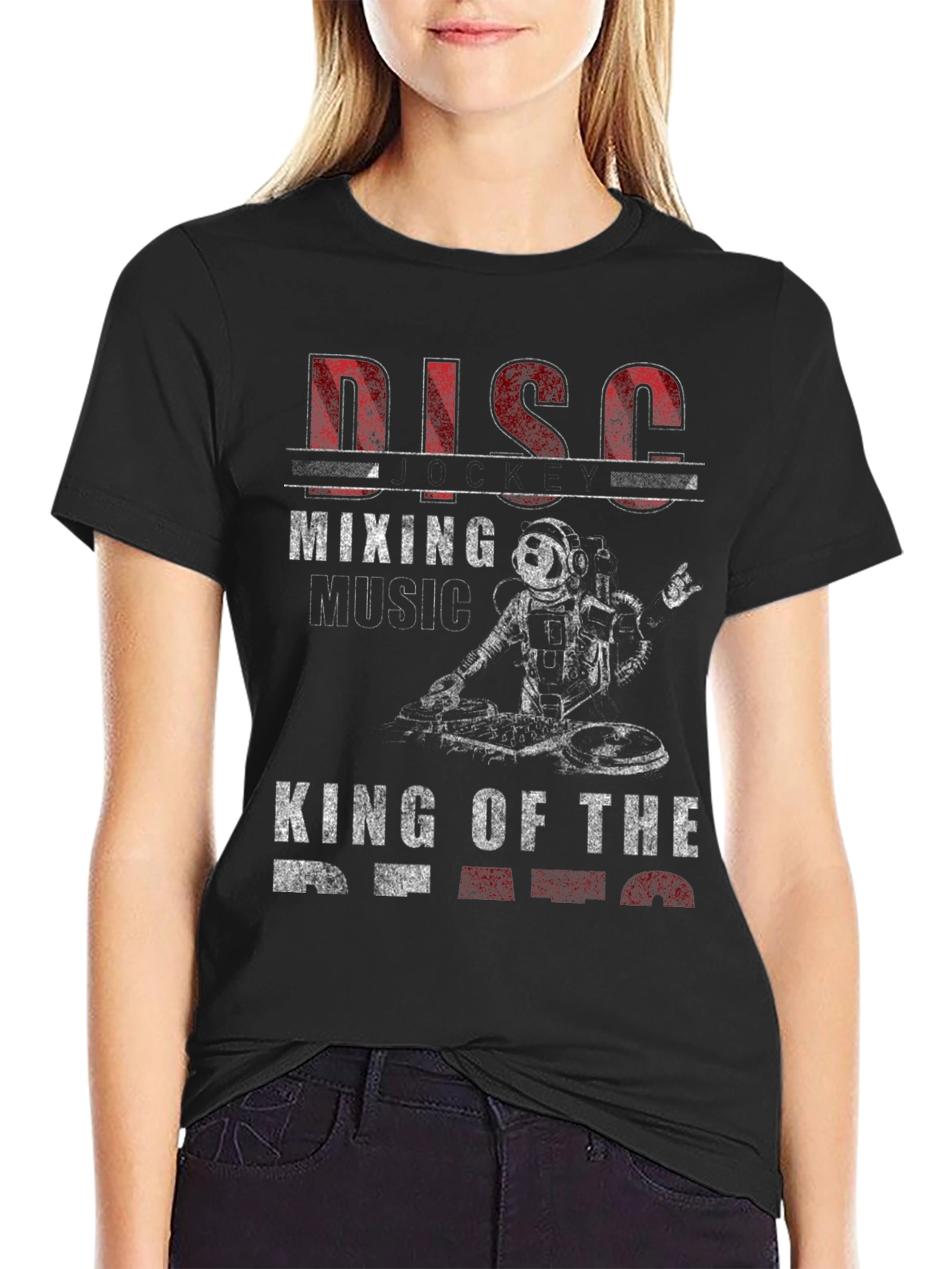 Disco Mixing Astronaut T-Shirt
