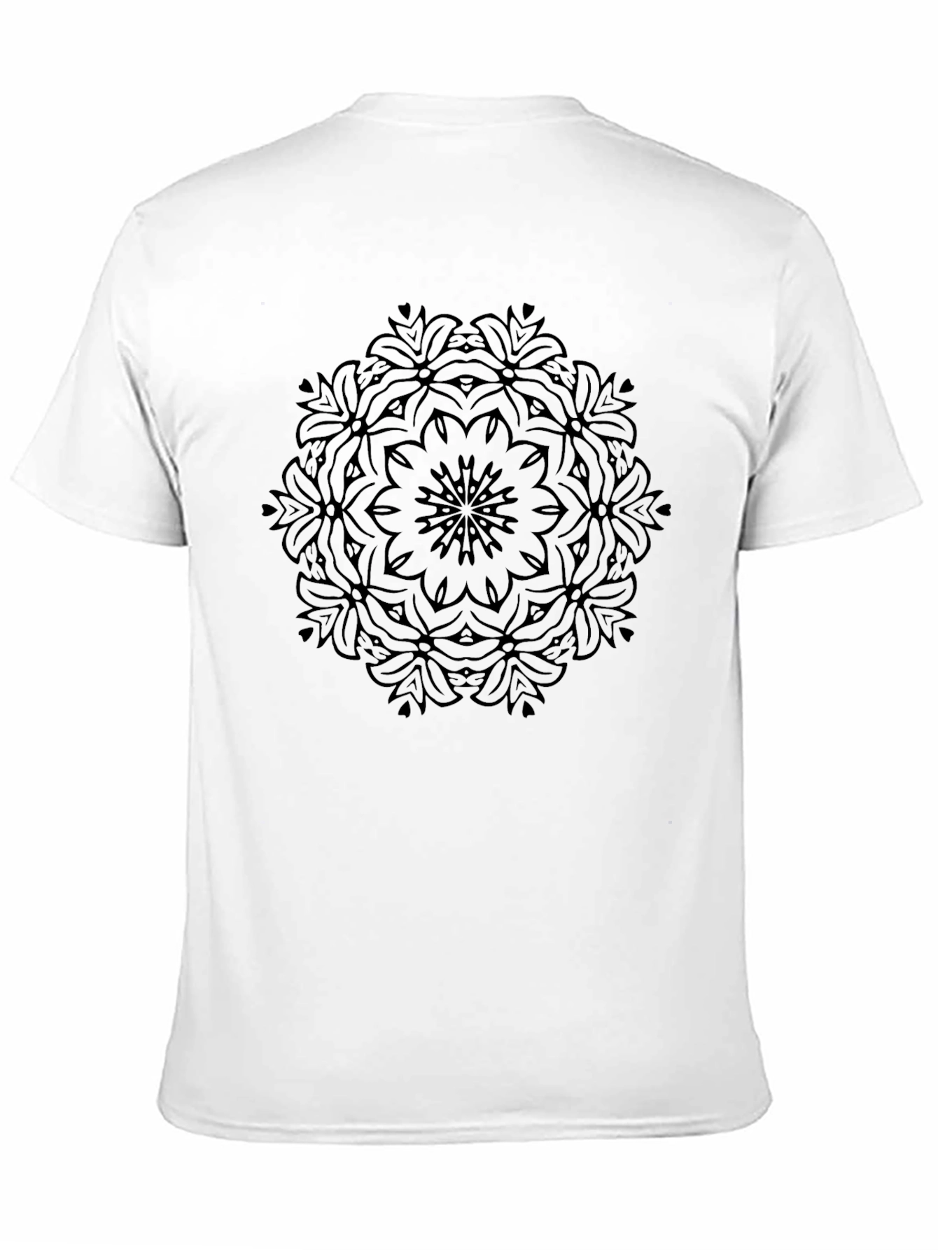 Mandala Graphic Black T-Shirt - Relaxed Fit