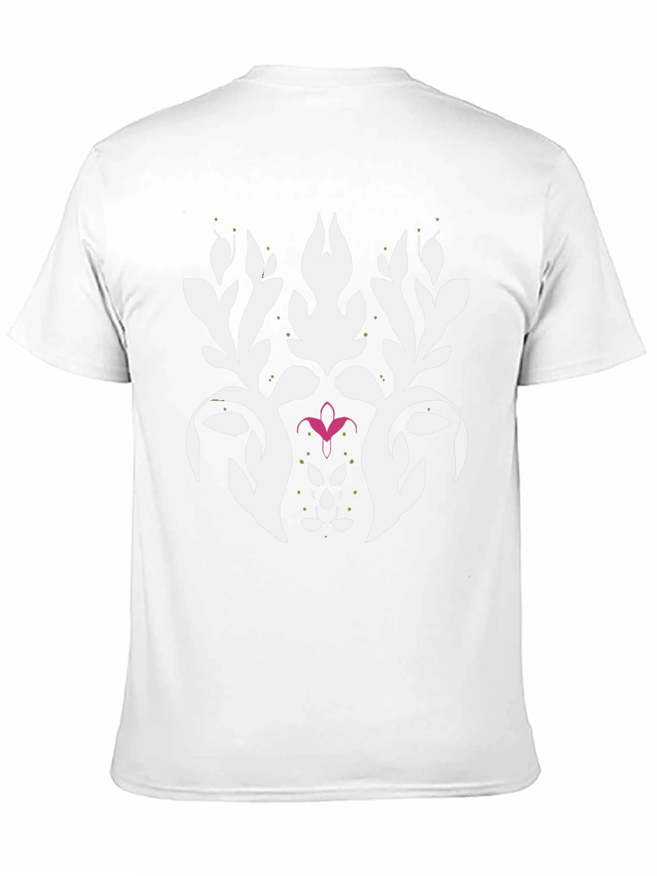 Stylish Black Graphic Tee - Abstract Floral Design