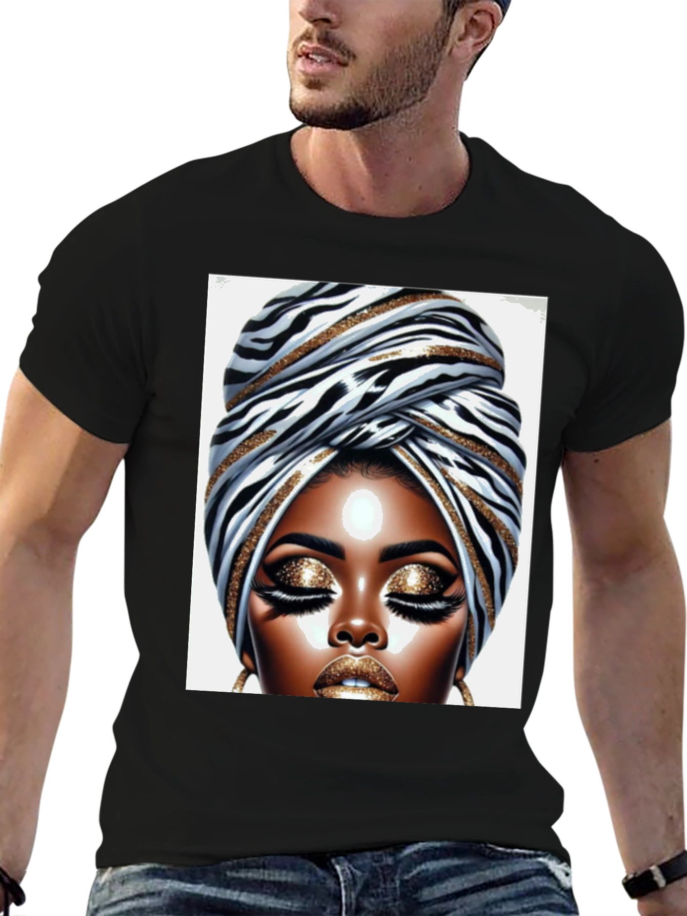 Elegant African Queen Graphic T-Shirt