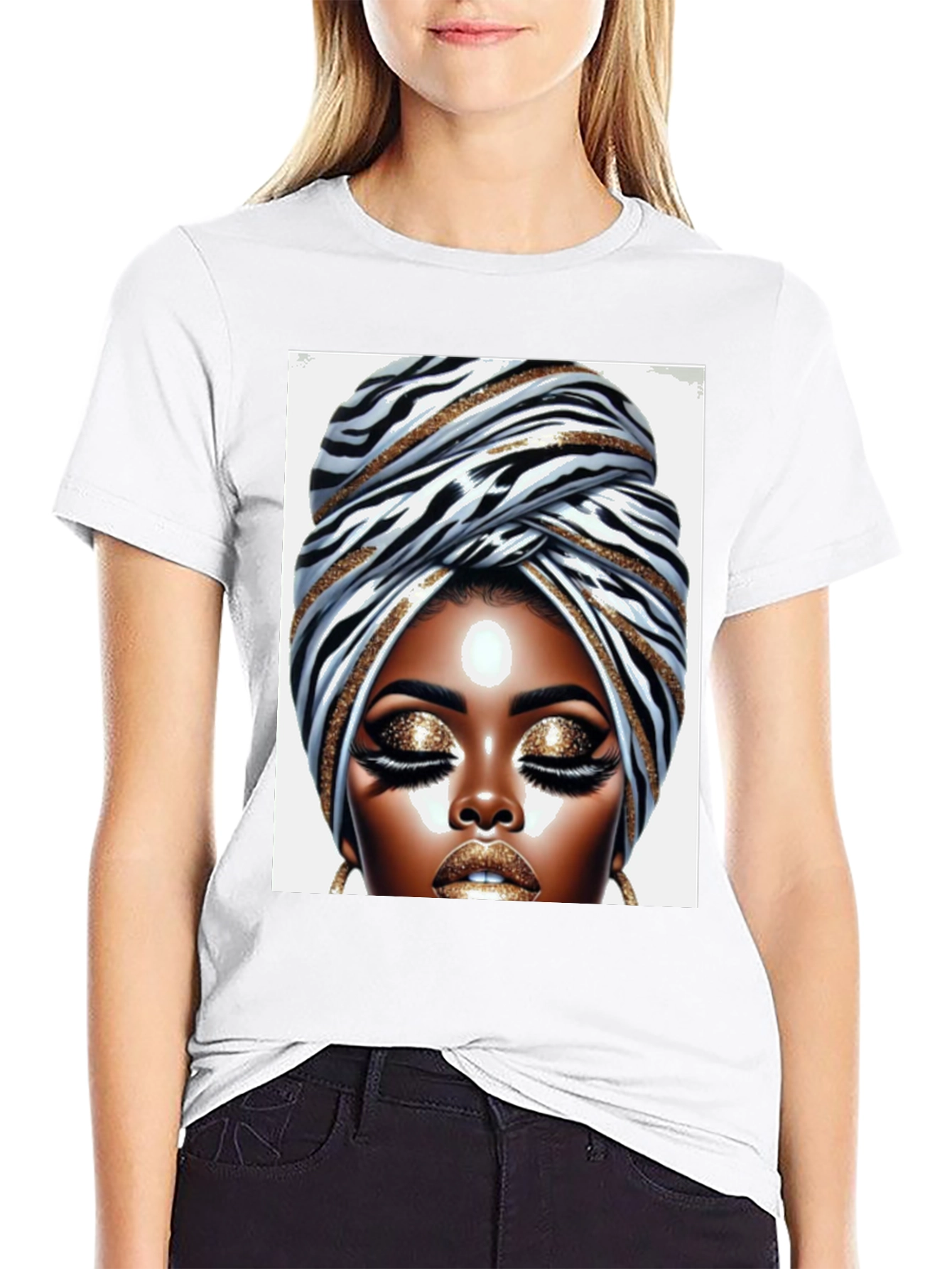Elegant African Queen Graphic T-Shirt