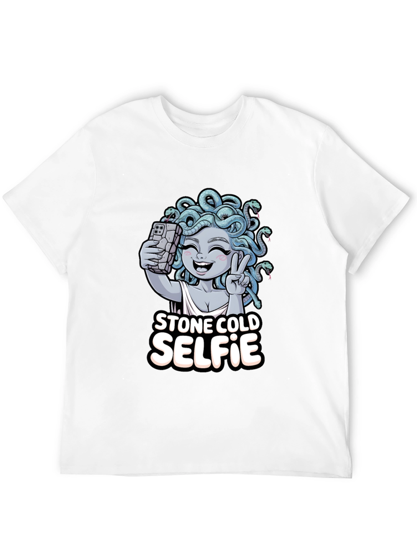 Stone Cold Selfie Medusa Graphic Tee