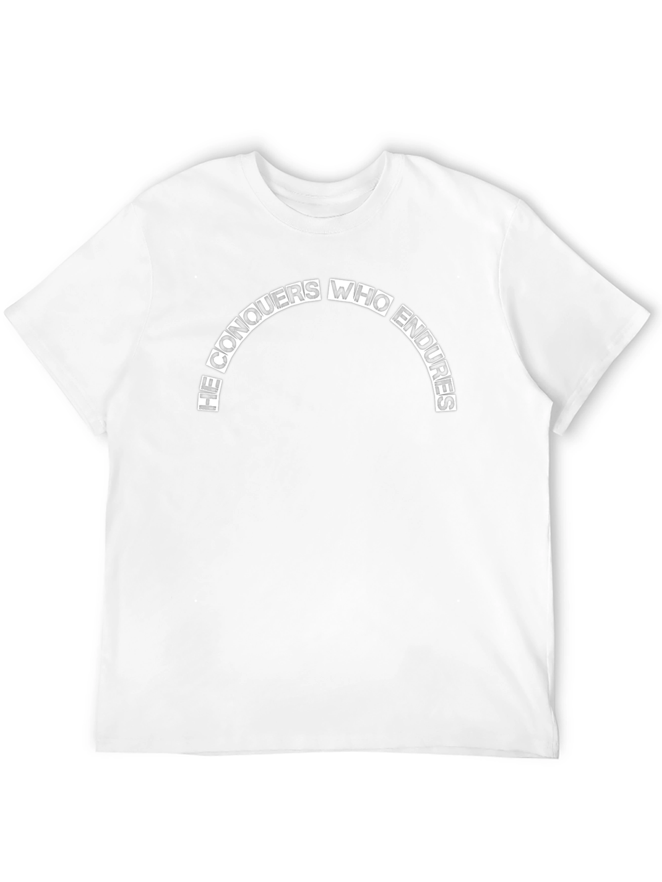 He Conquers Who Endures Black T-Shirt
