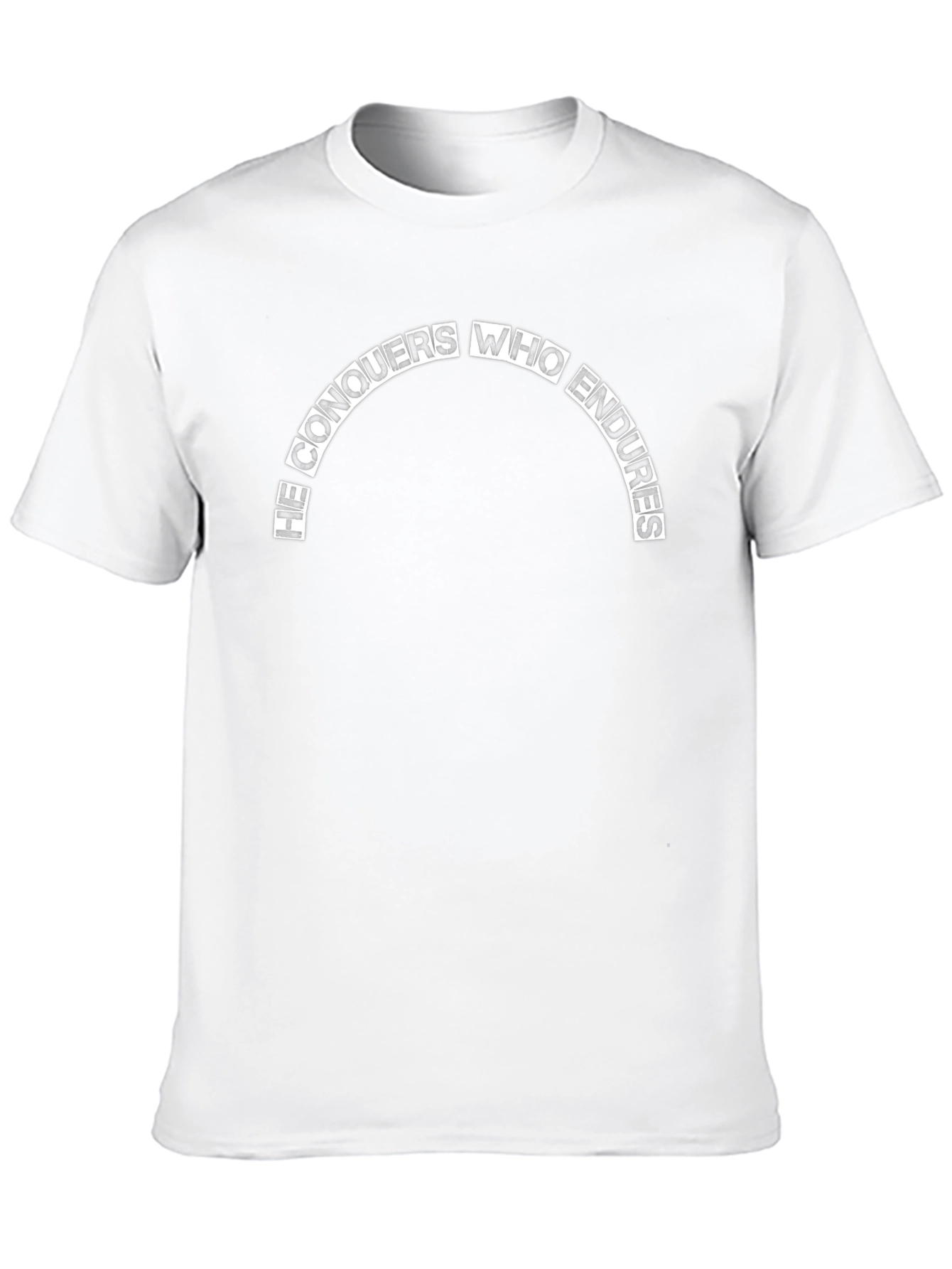 He Conquers Who Endures Black T-Shirt