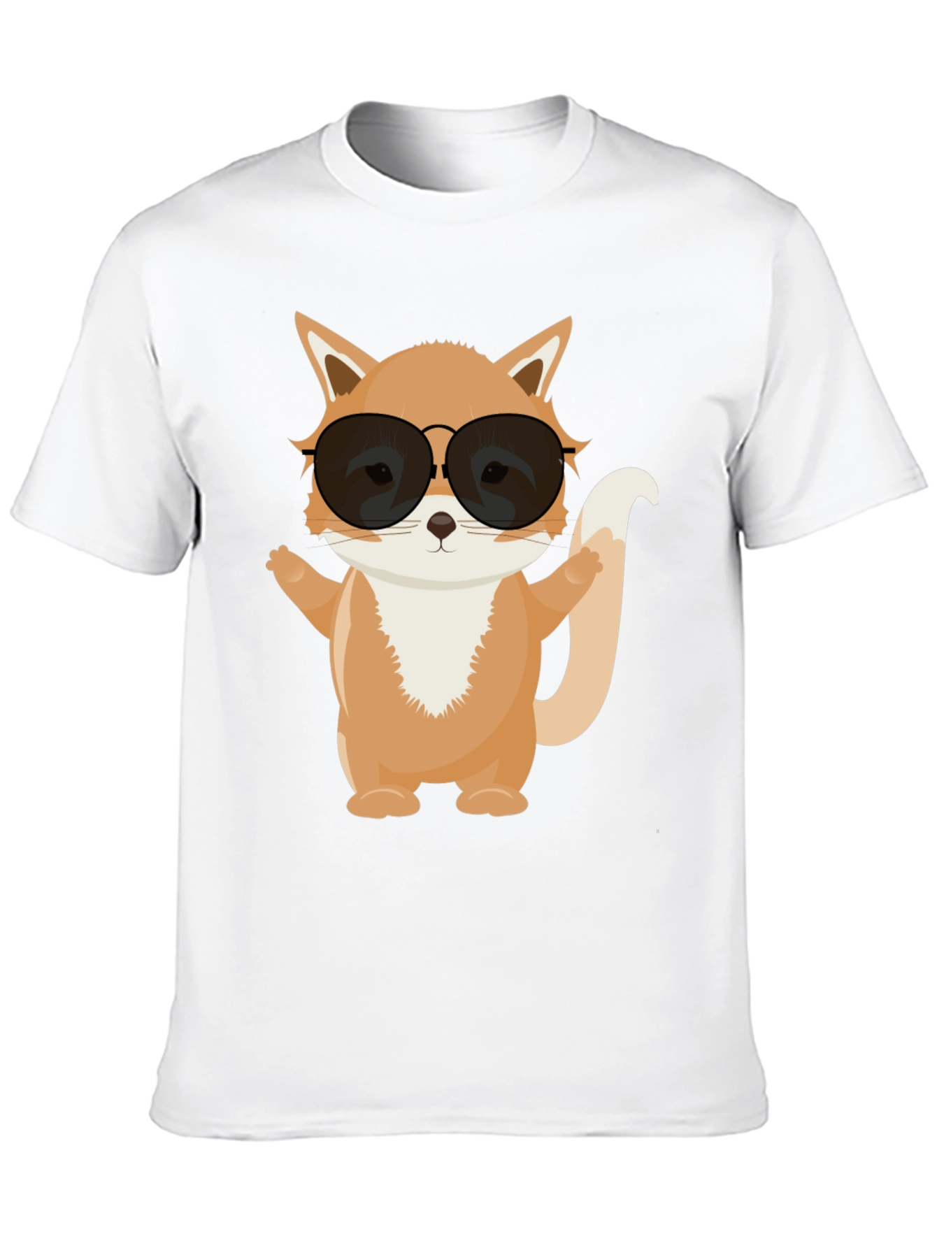 Cool Fox Graphic Tee - Black T-Shirt