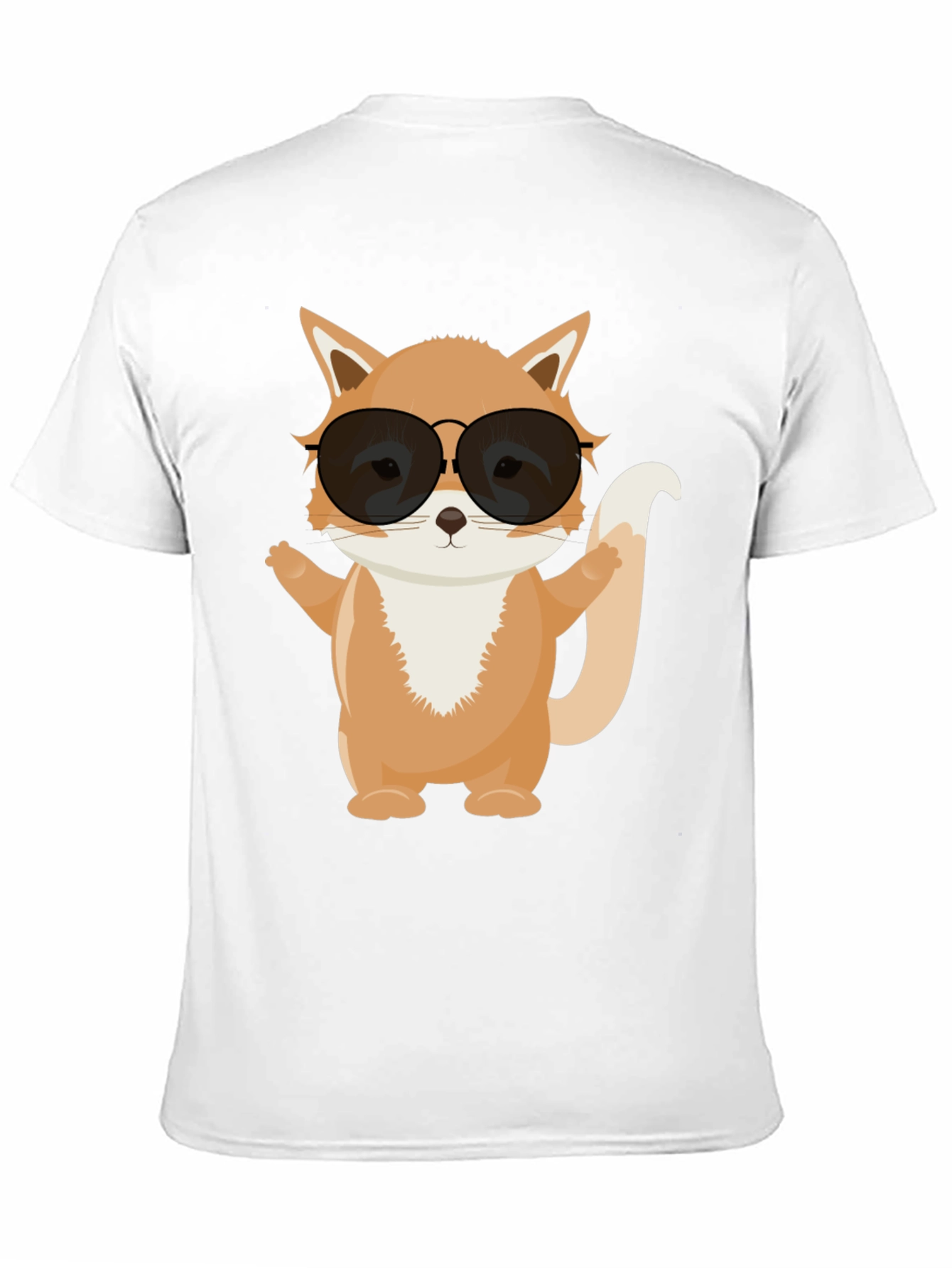 Cool Fox Graphic Tee - Black T-Shirt