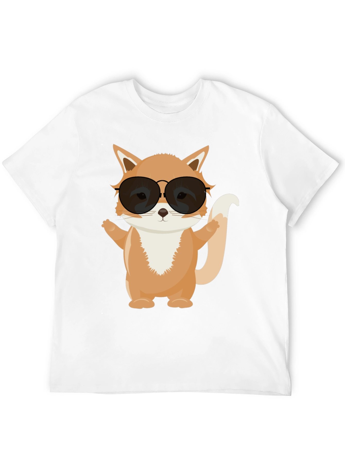 Cool Fox Graphic Tee - Black T-Shirt