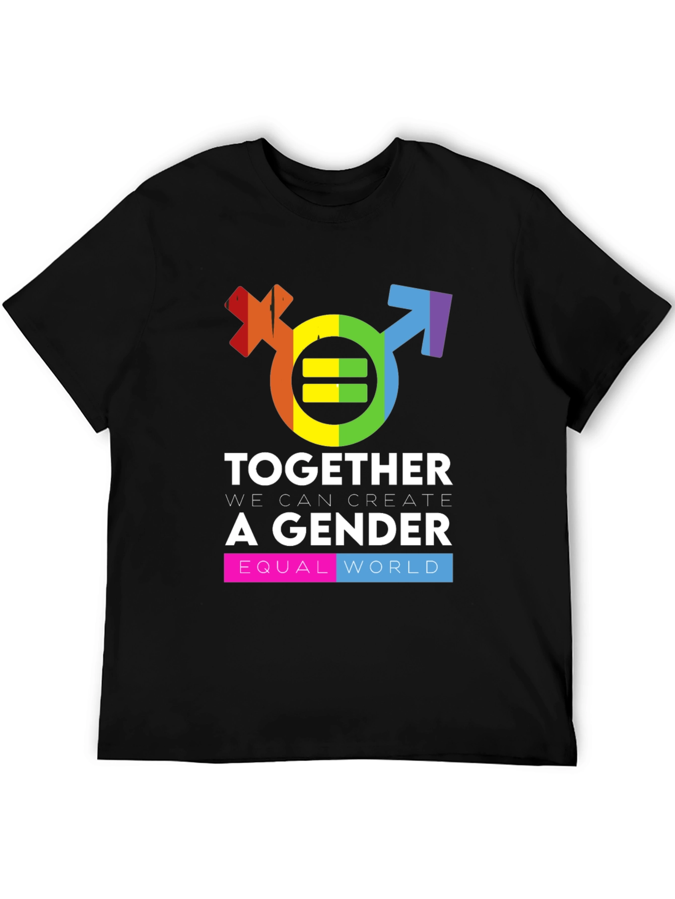 Gender Equality Rainbow Graphic Tee