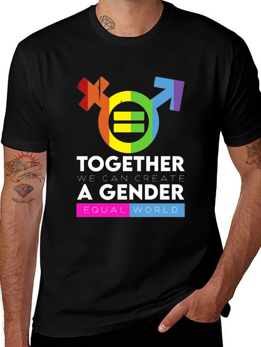 Gender Equality Rainbow Graphic Tee