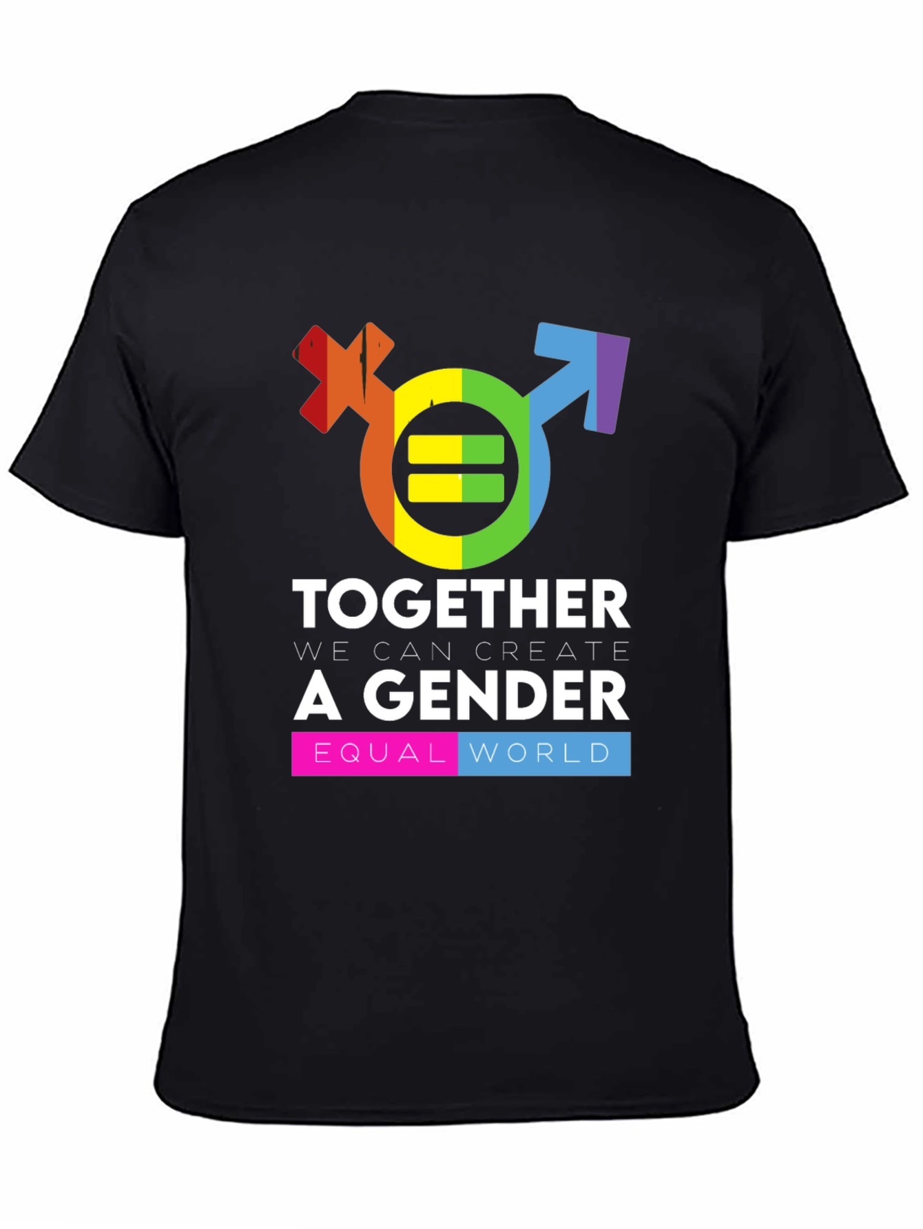Gender Equality Rainbow Graphic Tee