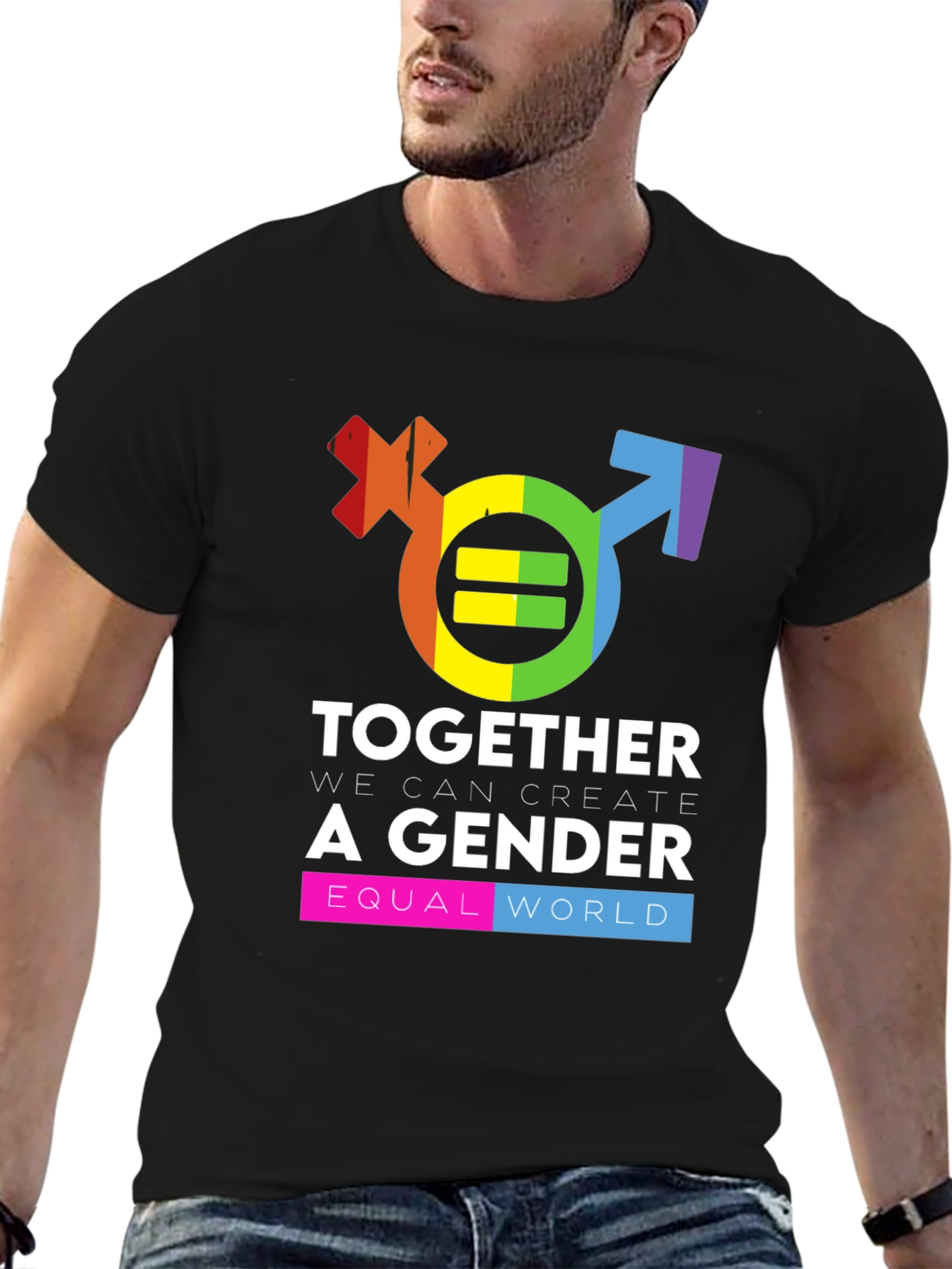 Gender Equality Rainbow Graphic Tee