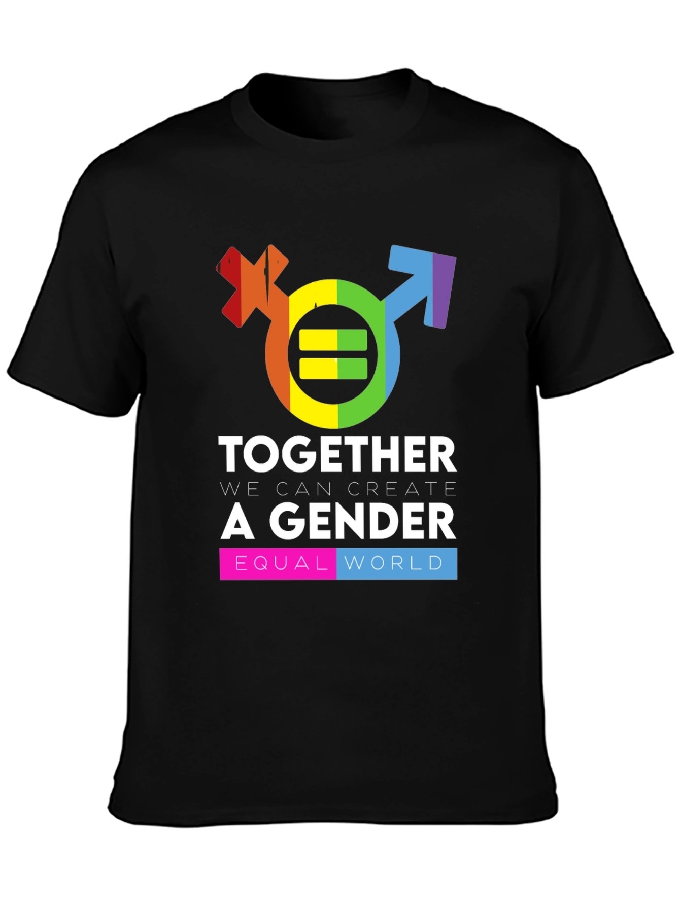Gender Equality Rainbow Graphic Tee