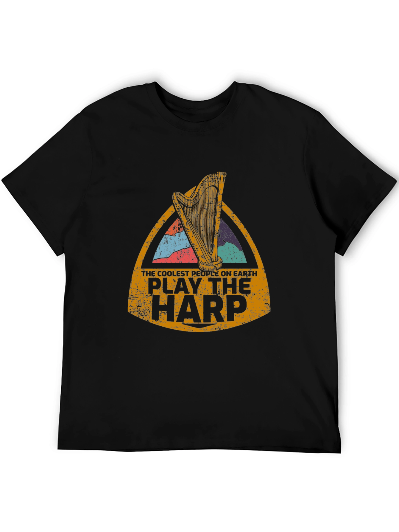 Cool Harp Player T-Shirt