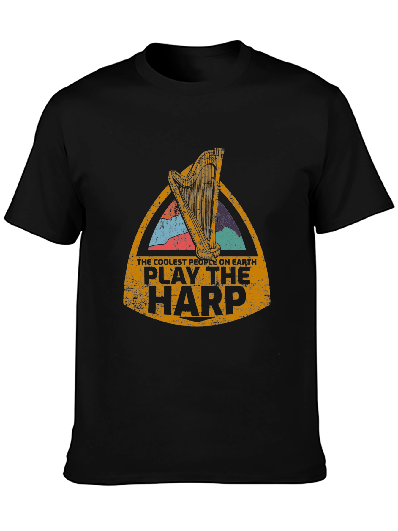 Cool Harp Player T-Shirt