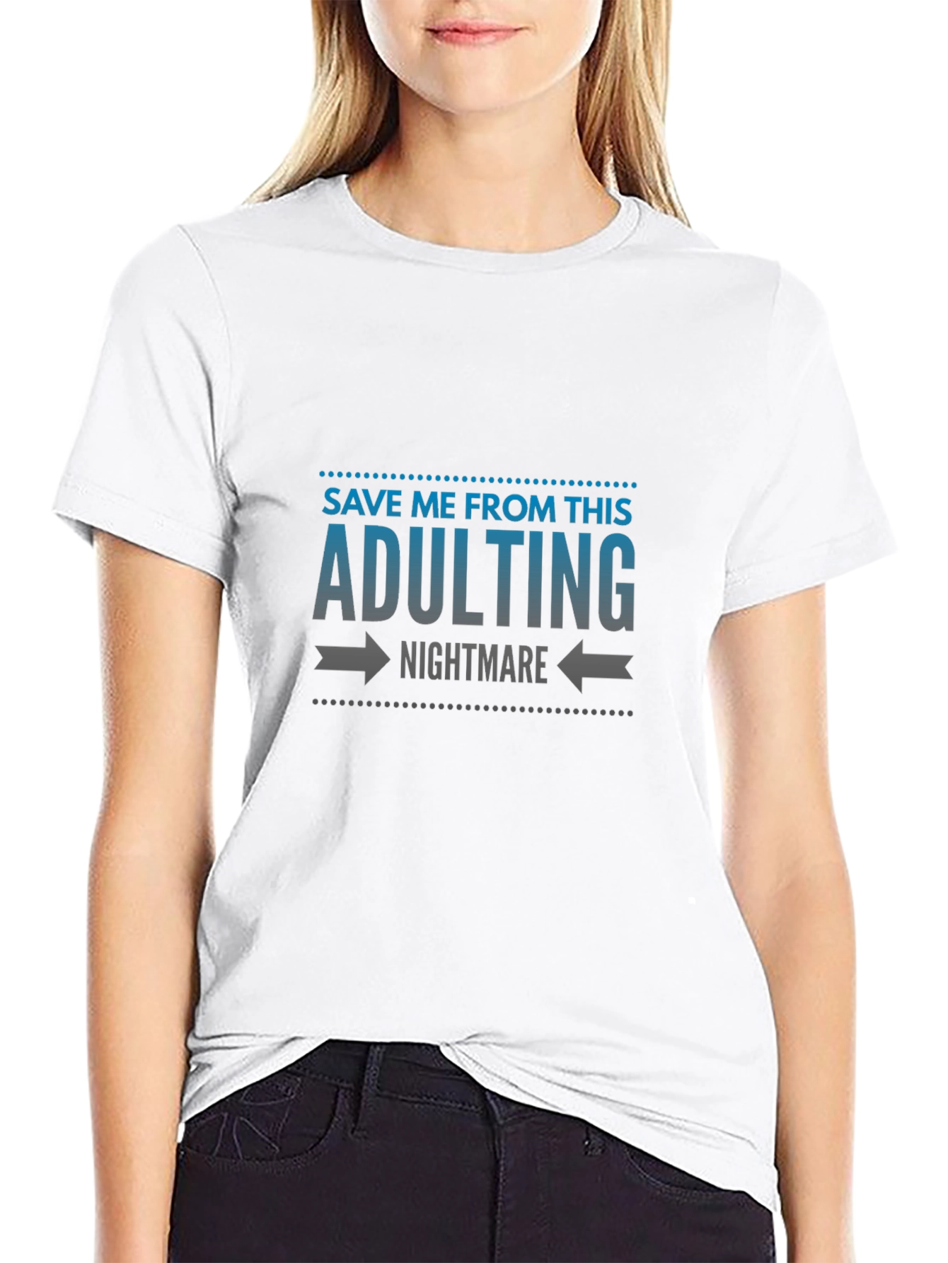 Adulting Nightmare Graphic Tee - Soft Cotton Comfort