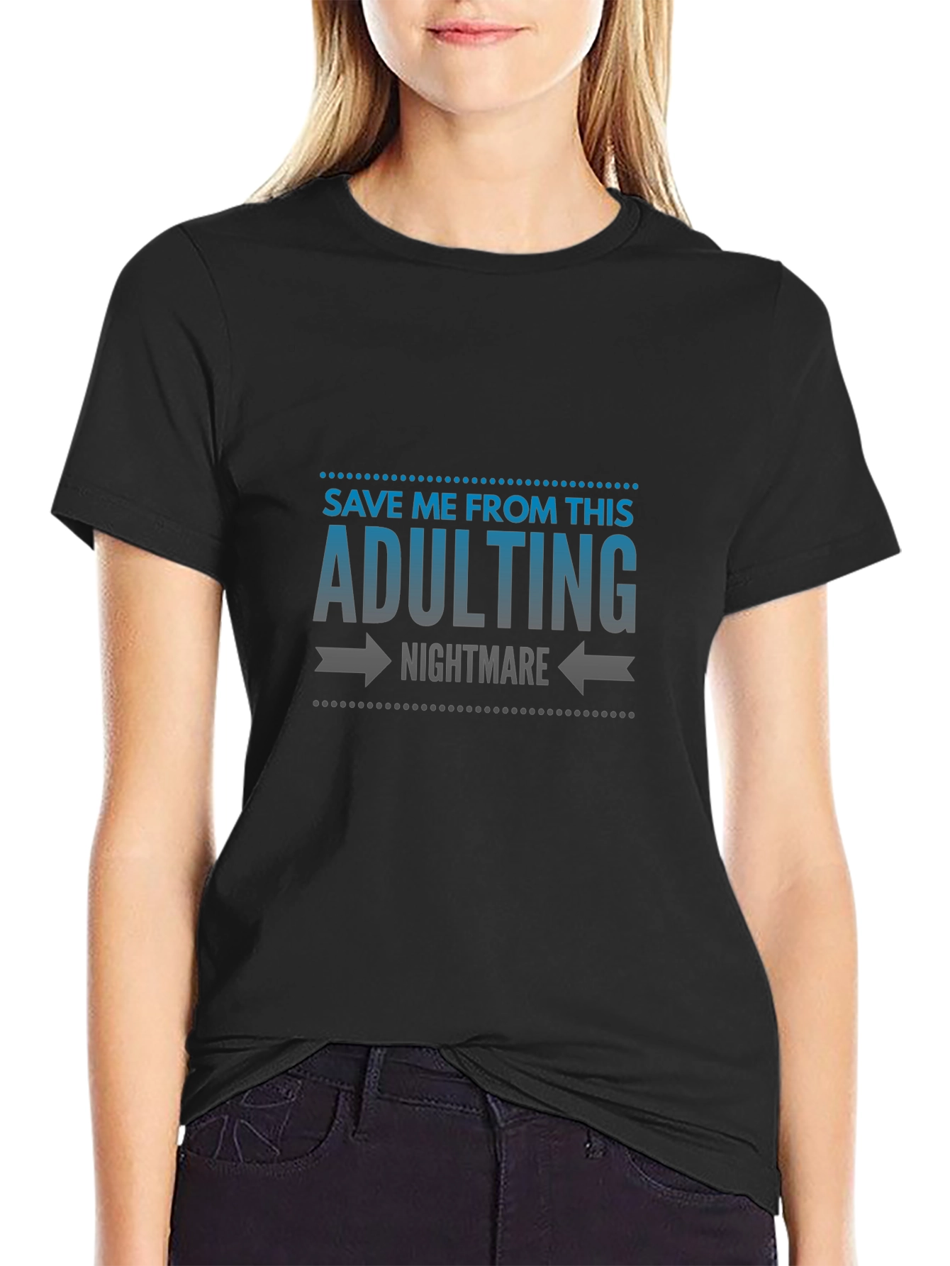 Adulting Nightmare Graphic Tee - Soft Cotton Comfort