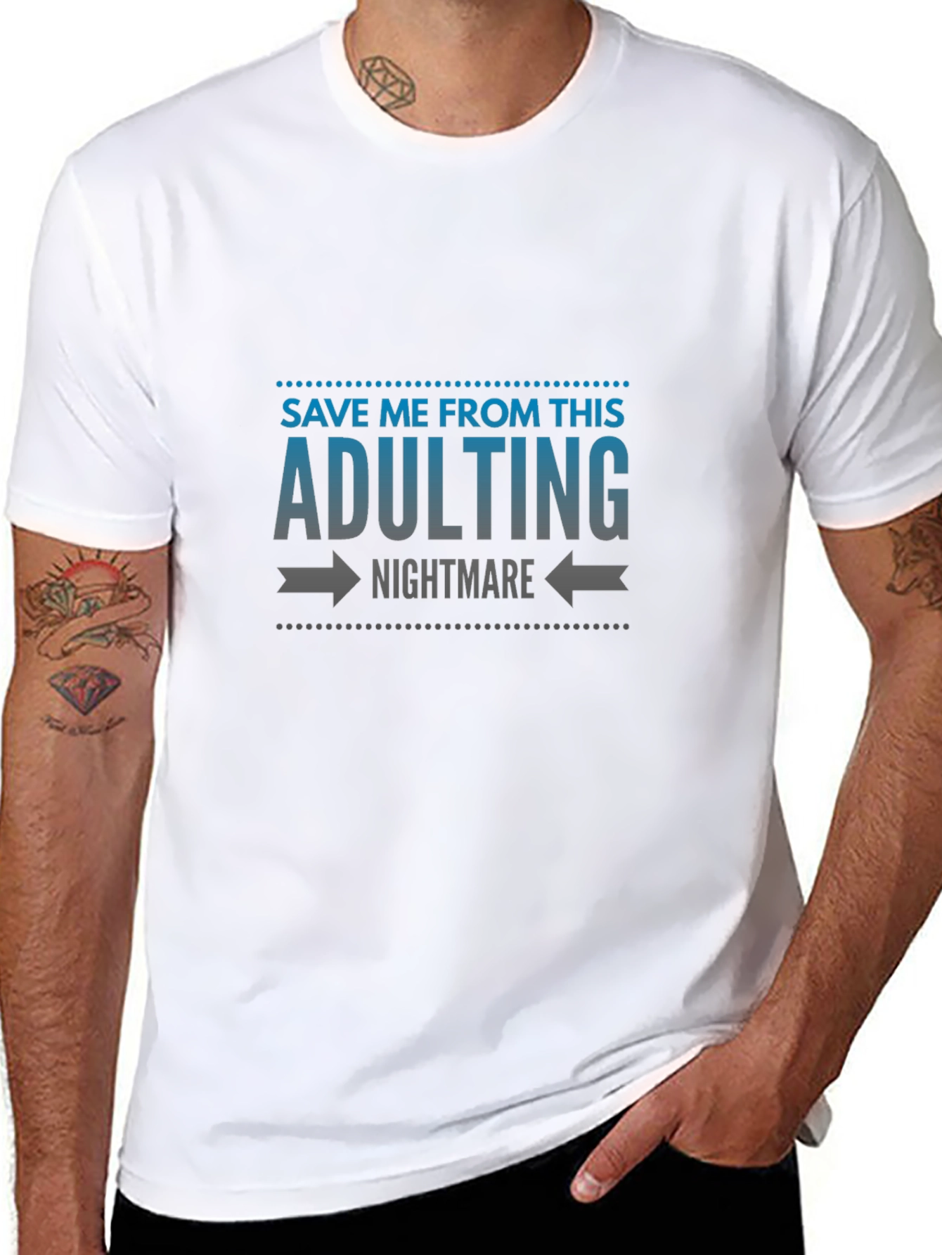 Adulting Nightmare Graphic Tee - Soft Cotton Comfort