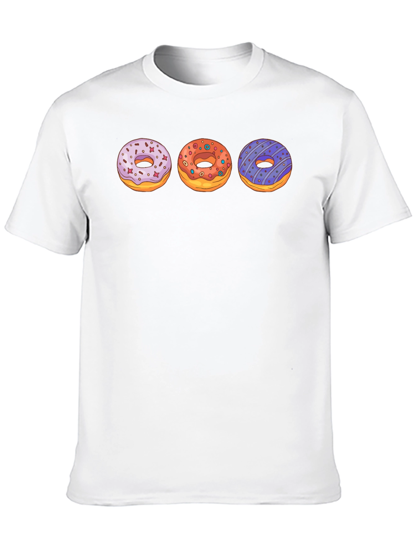 Donut Graphic T-Shirt - Trendy Casual Tee