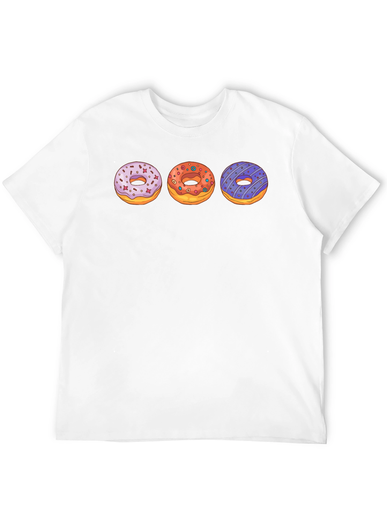 Donut Graphic T-Shirt - Trendy Casual Tee