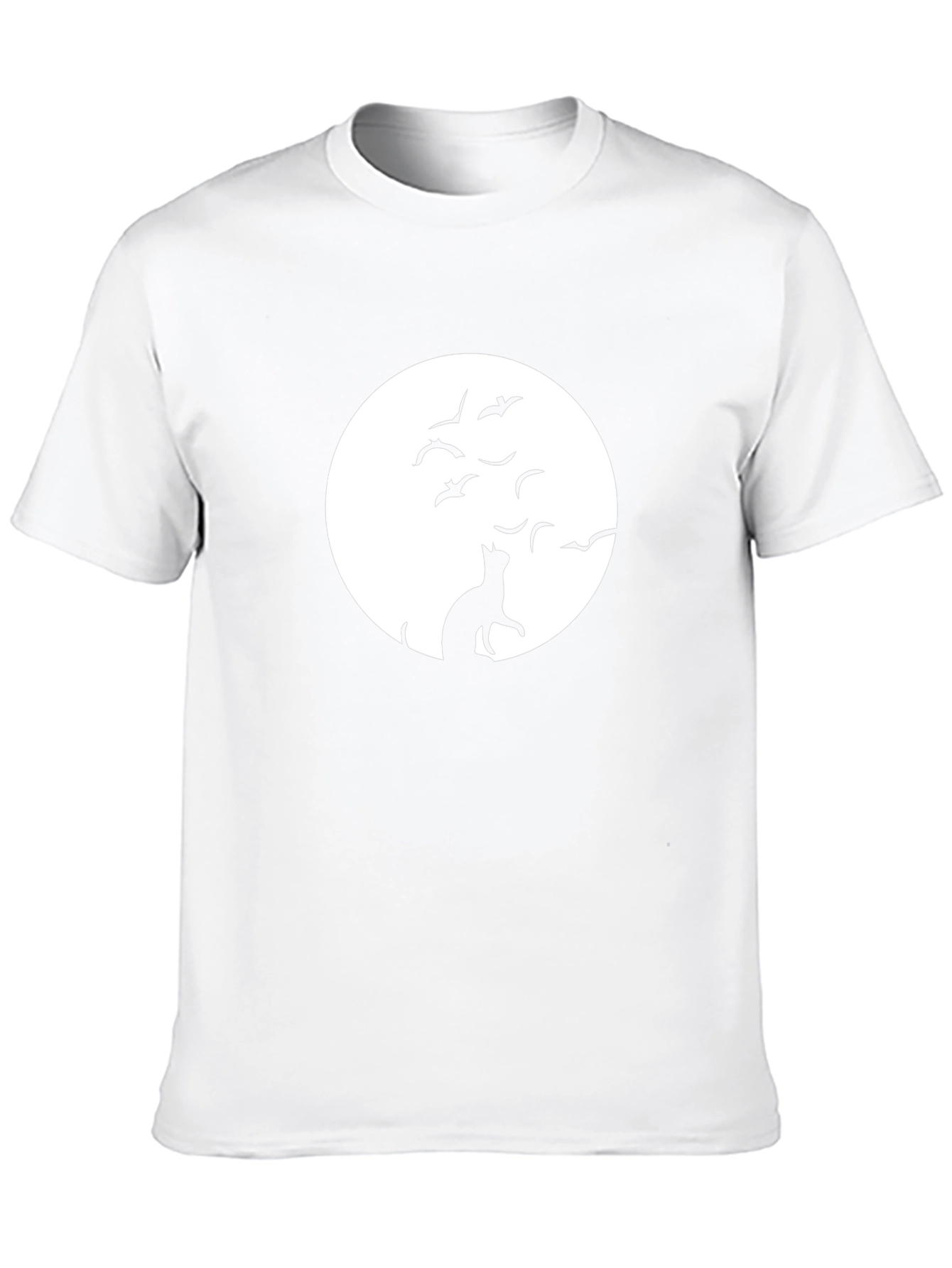 Cat and Moon Graphic Tee