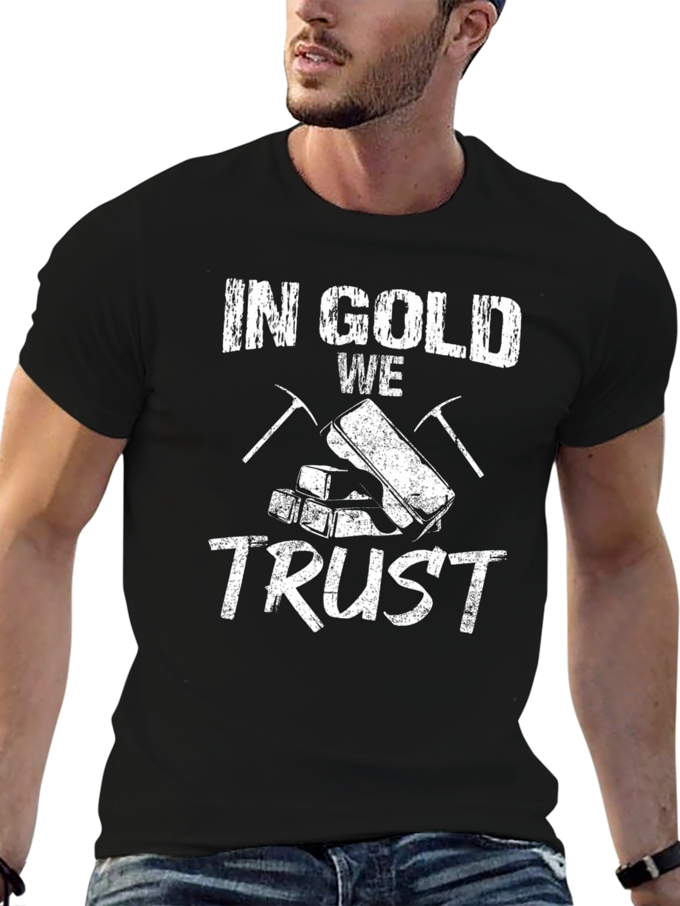 In Gold We Trust Graphic Tee - Mining Design
