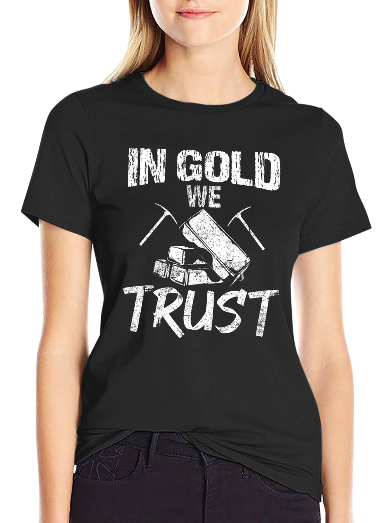 In Gold We Trust Graphic Tee - Mining Design