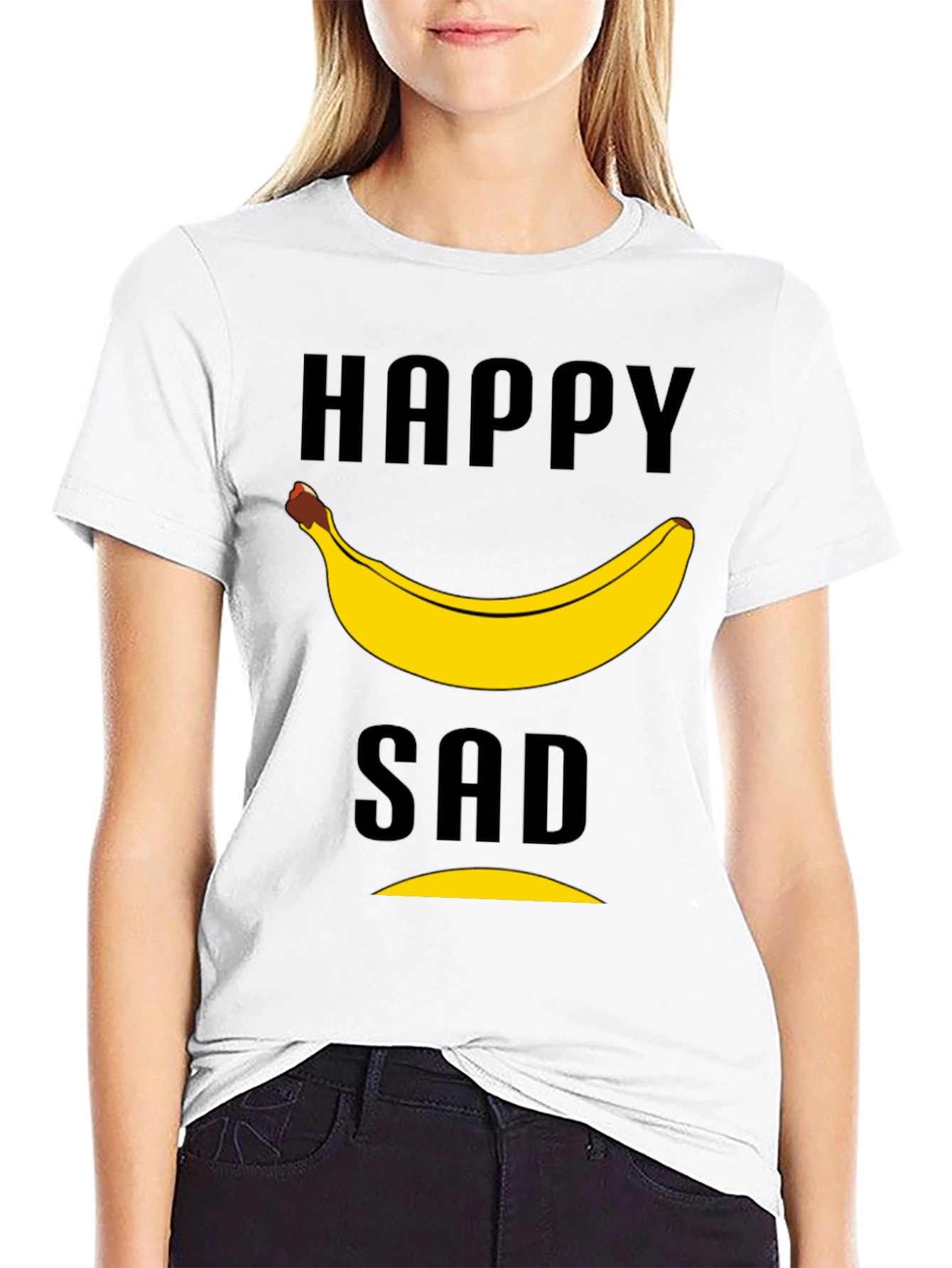 Happy Sad Banana T-Shirt - Funny Graphic Tee