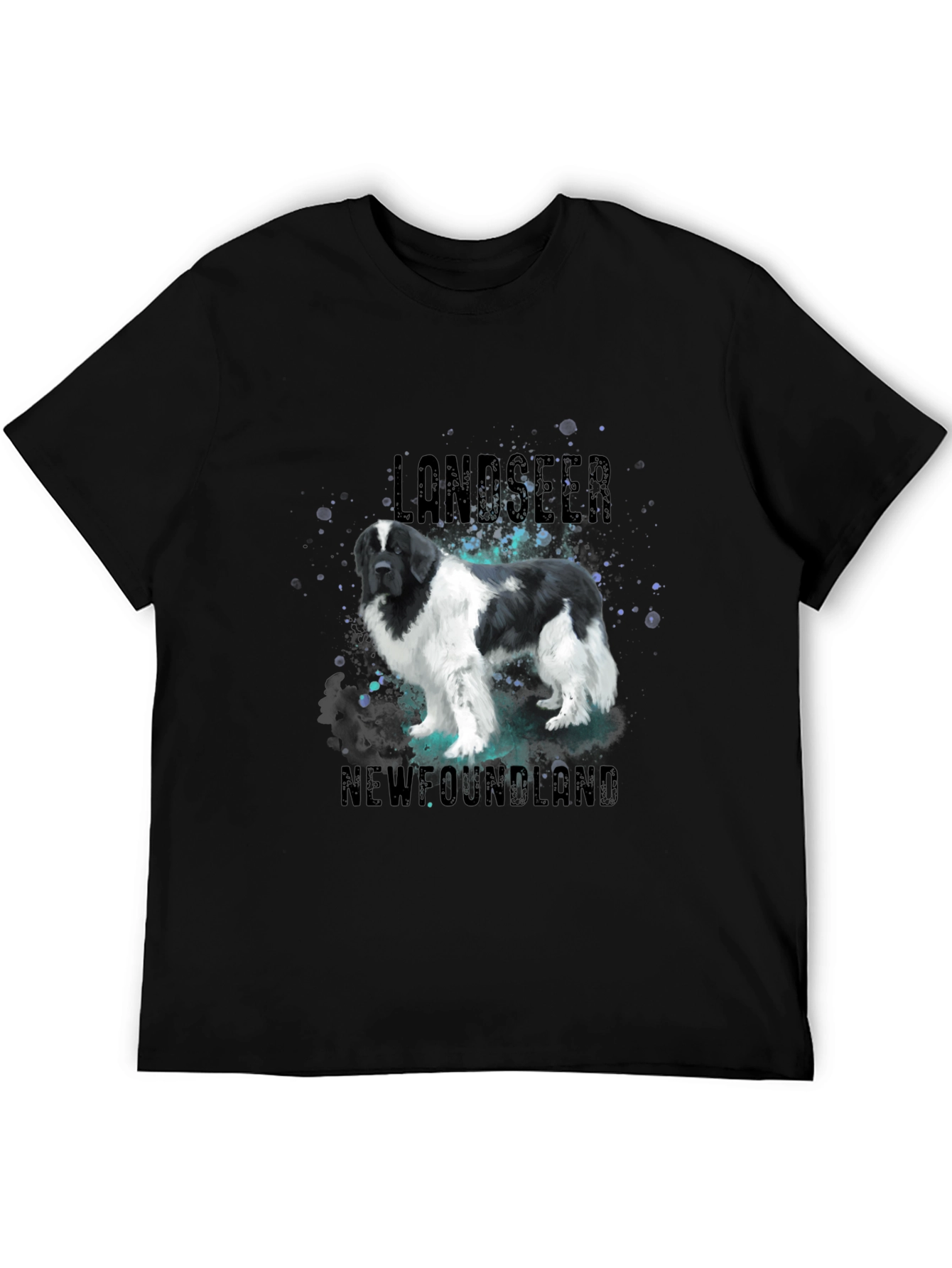 Landseer Newfoundland Dog Graphic T-Shirt