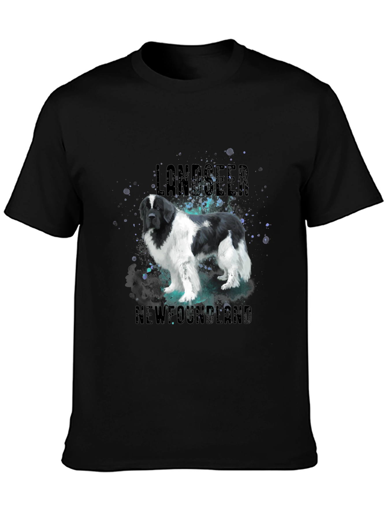 Landseer Newfoundland Dog Graphic T-Shirt