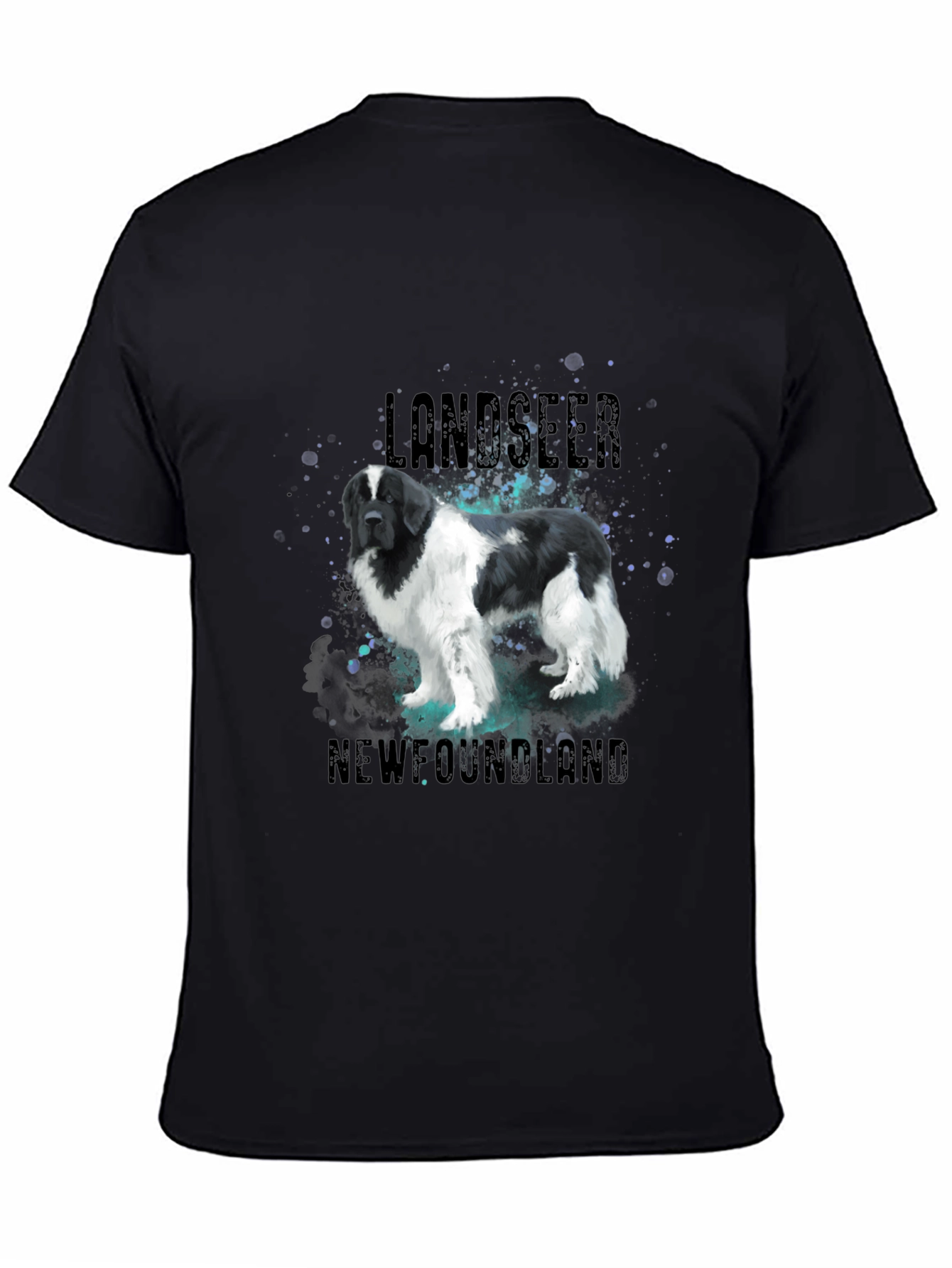 Landseer Newfoundland Dog Graphic T-Shirt