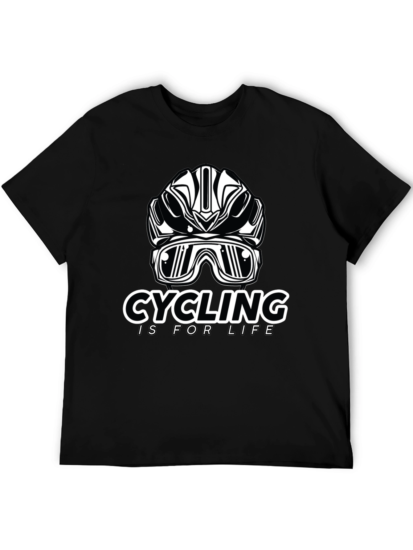 Cycling Is For Life Black T-Shirt