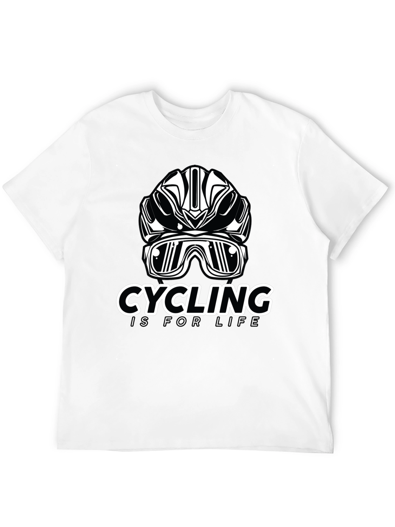 Cycling Is For Life Black T-Shirt