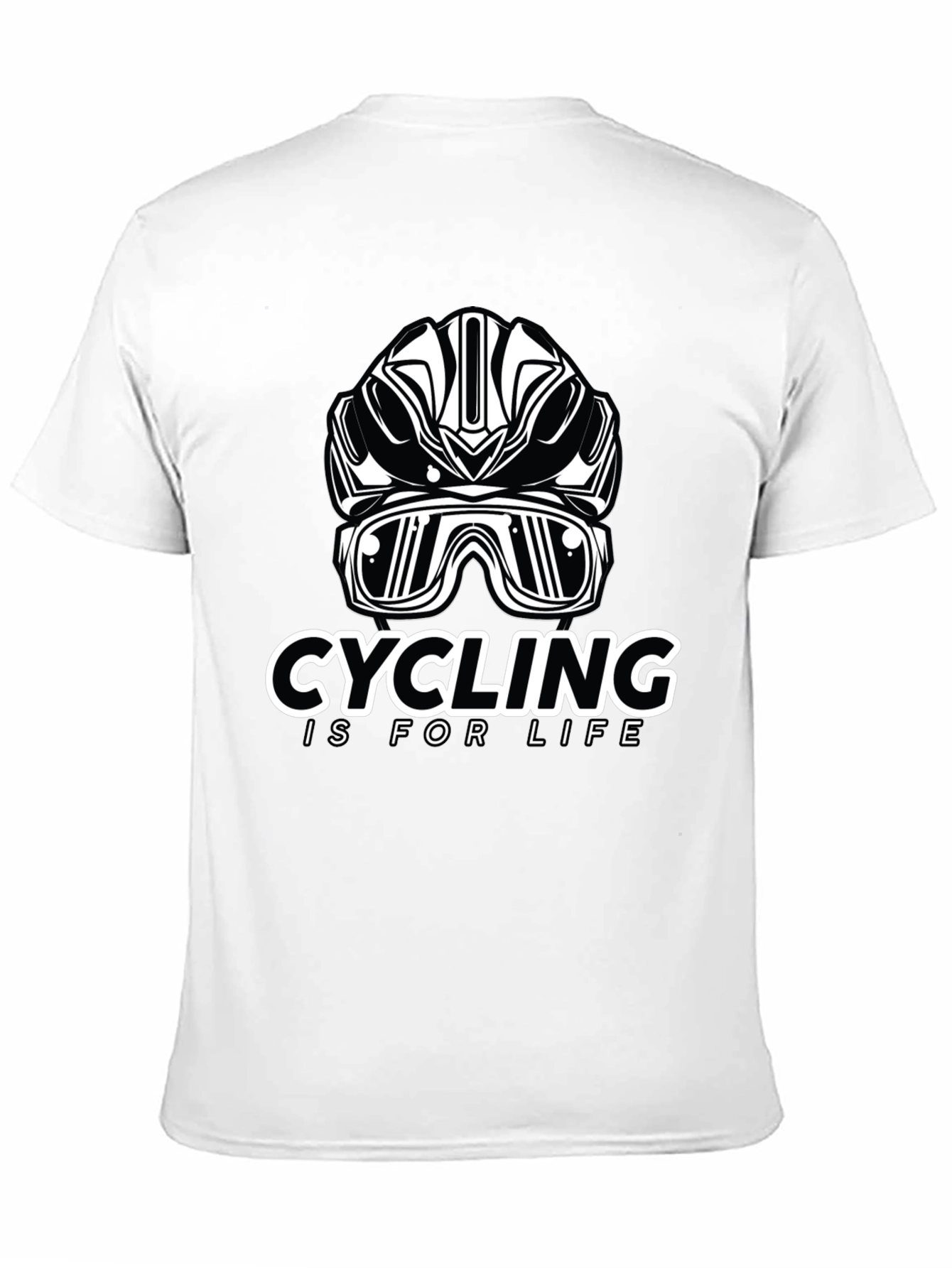 Cycling Is For Life Black T-Shirt