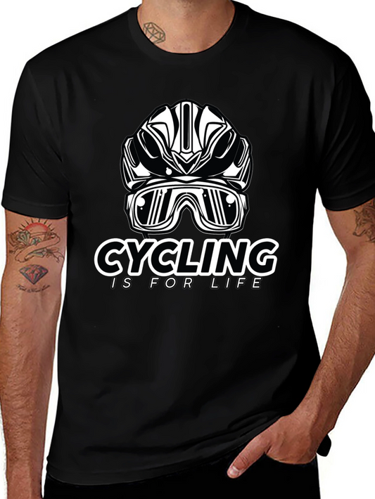 Cycling Is For Life Black T-Shirt