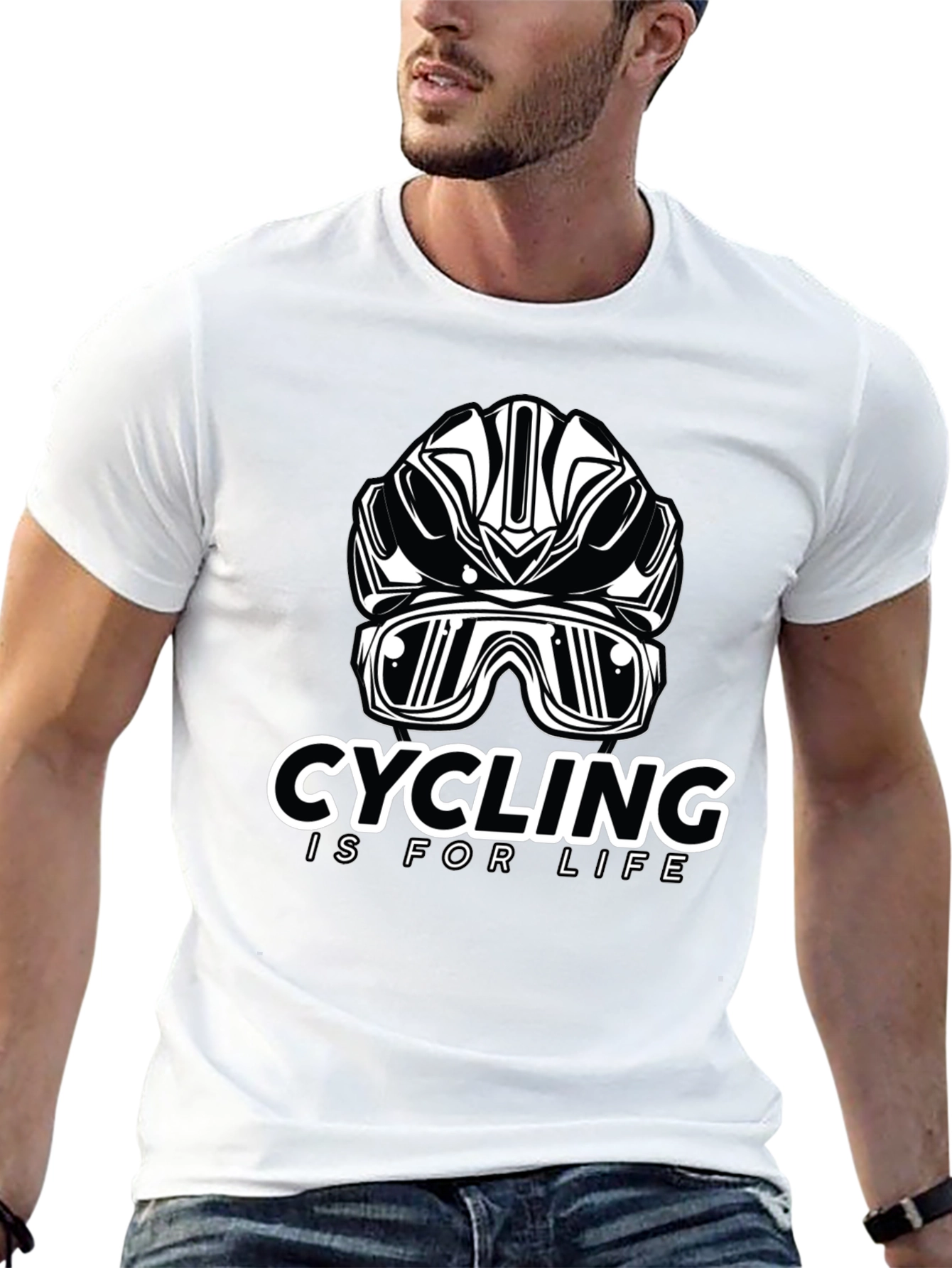 Cycling Is For Life Black T-Shirt