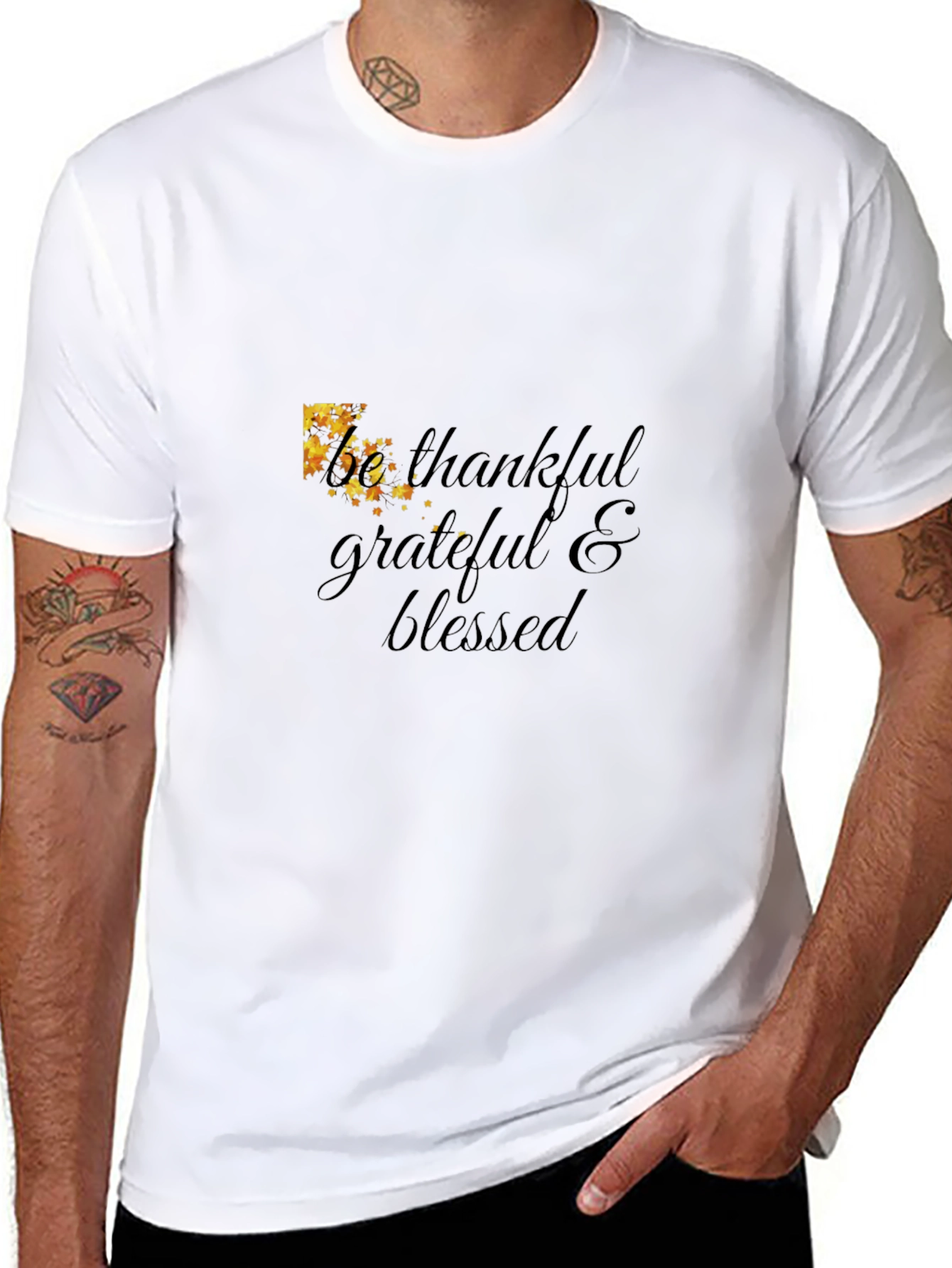 Thankful Grateful Blessed Graphic Tee