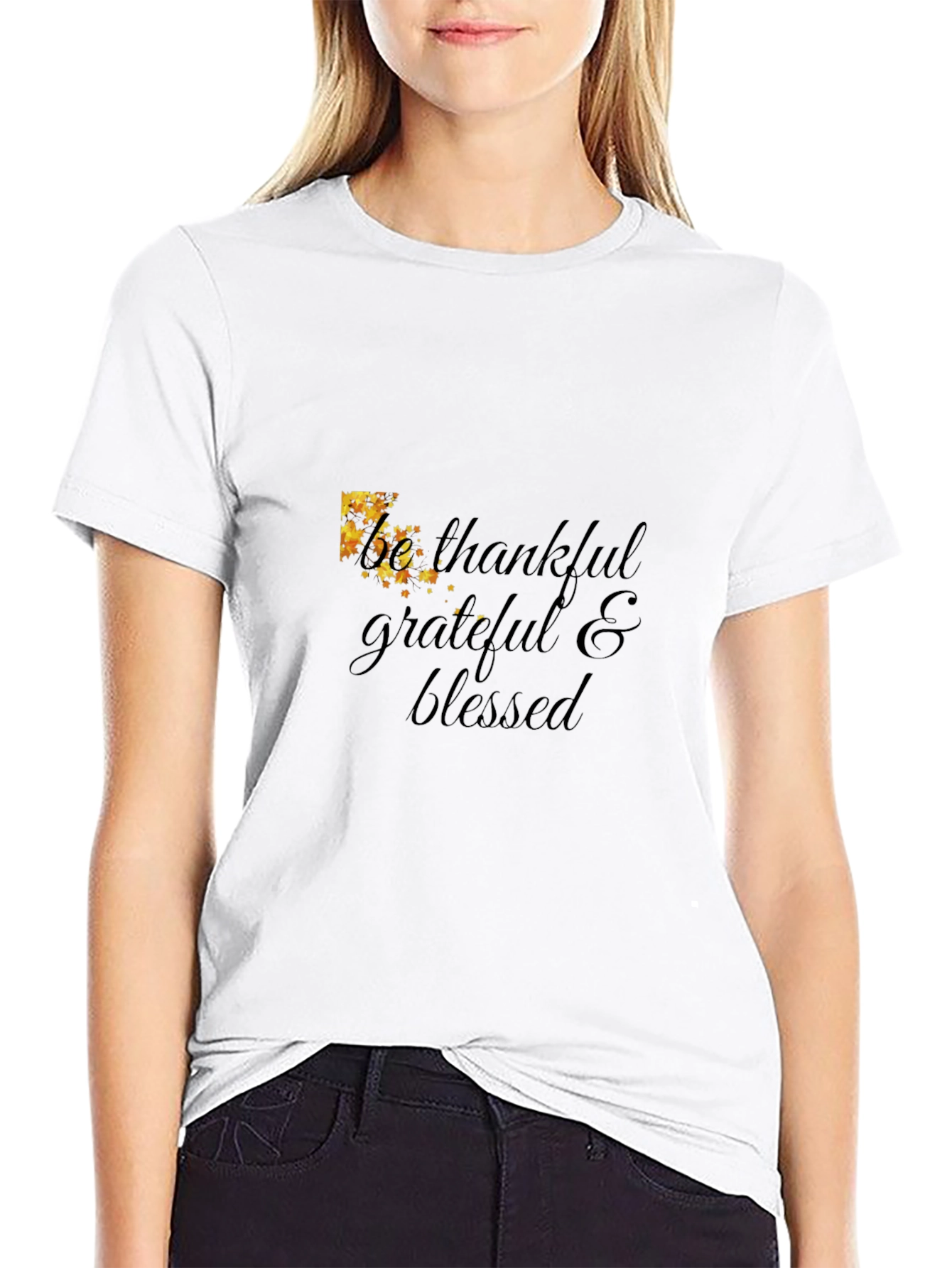 Thankful Grateful Blessed Graphic Tee
