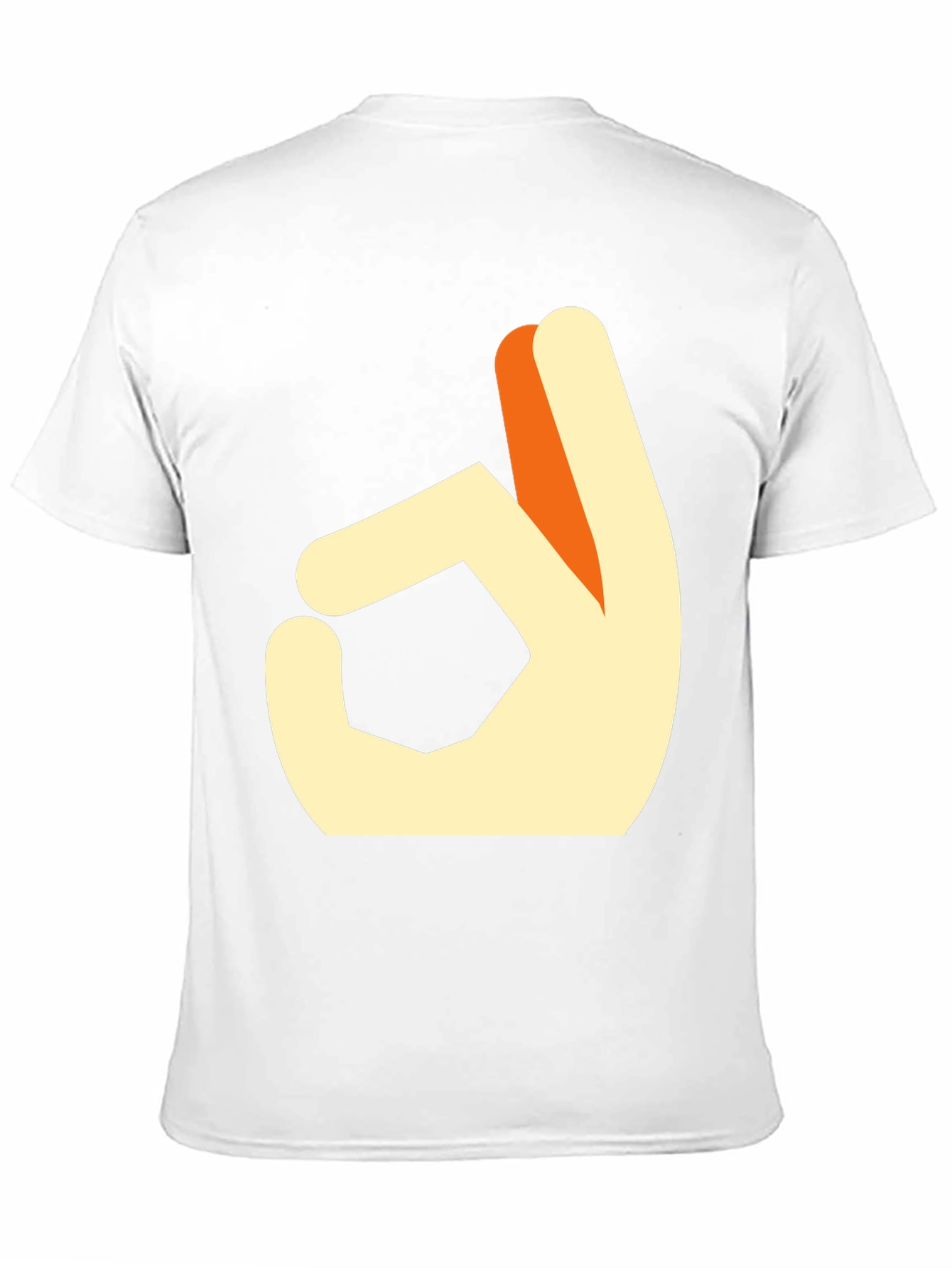 OK Hand Gesture Graphic Tee - Casual Cotton Shirt