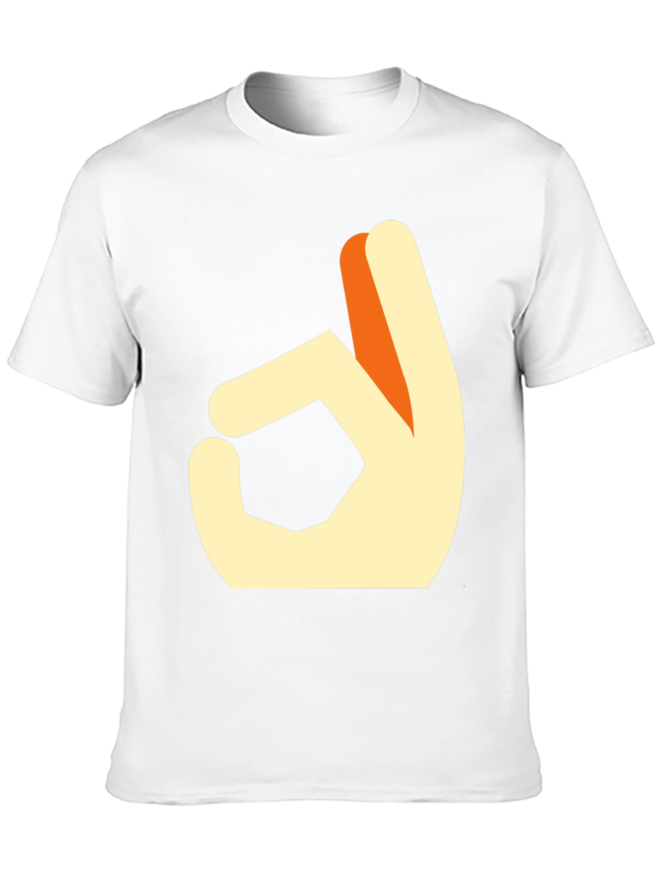 OK Hand Gesture Graphic Tee - Casual Cotton Shirt