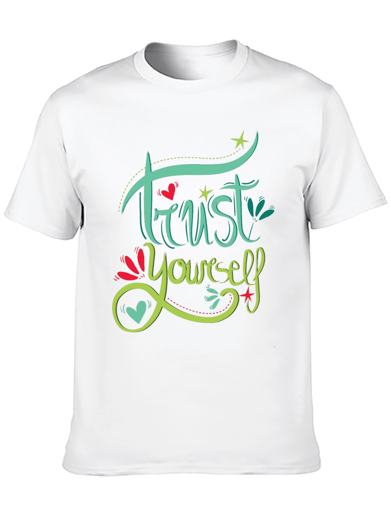 Trust Yourself Graphic Print Black T-Shirt