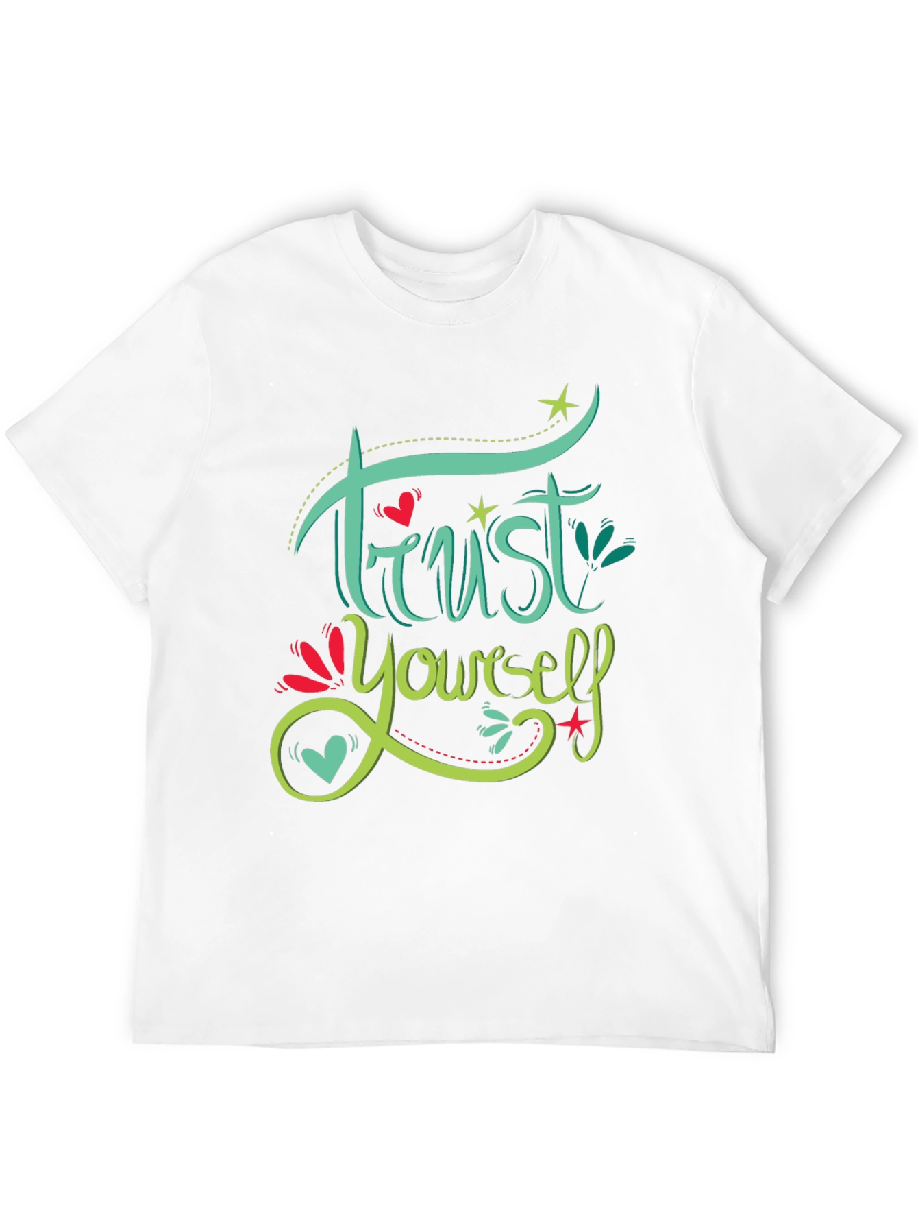 Trust Yourself Graphic Print Black T-Shirt