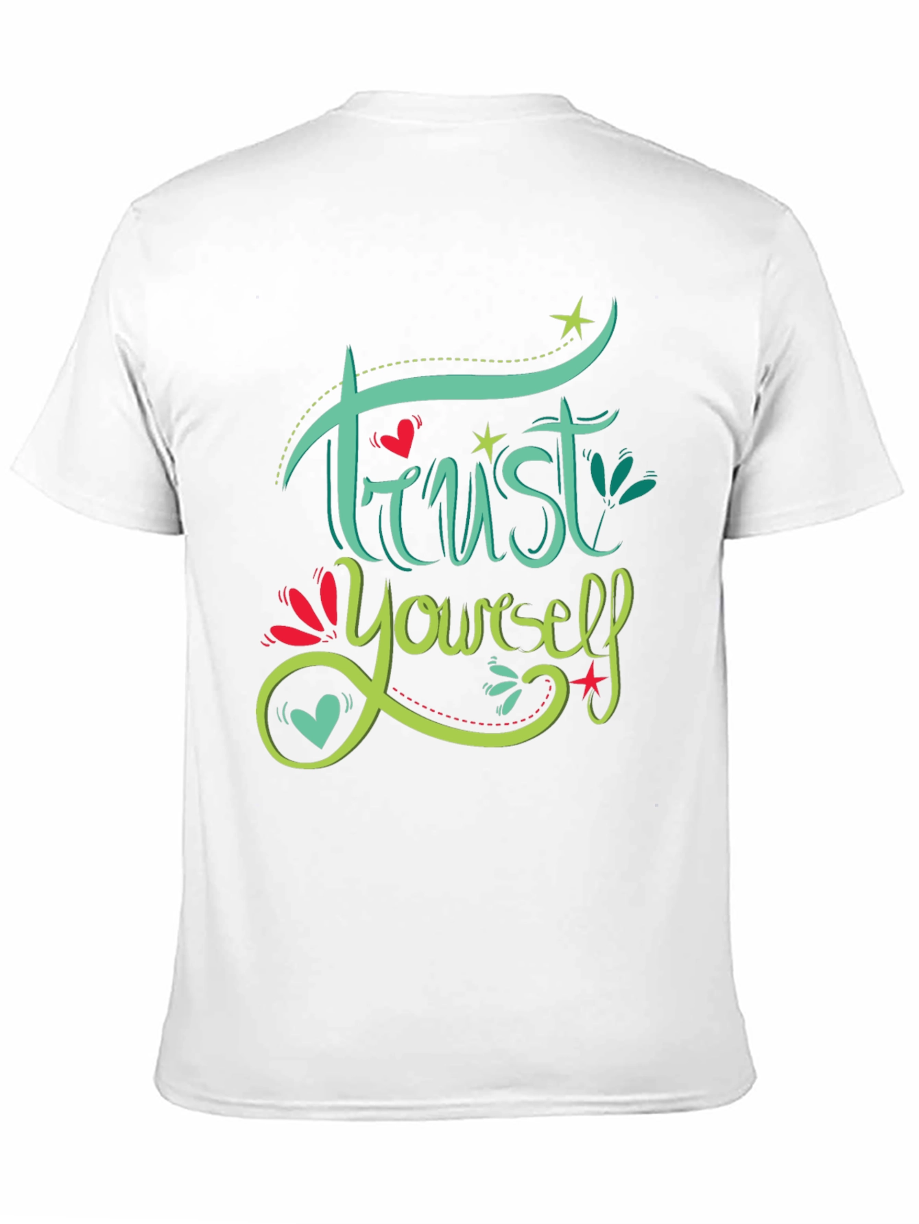 Trust Yourself Graphic Print Black T-Shirt
